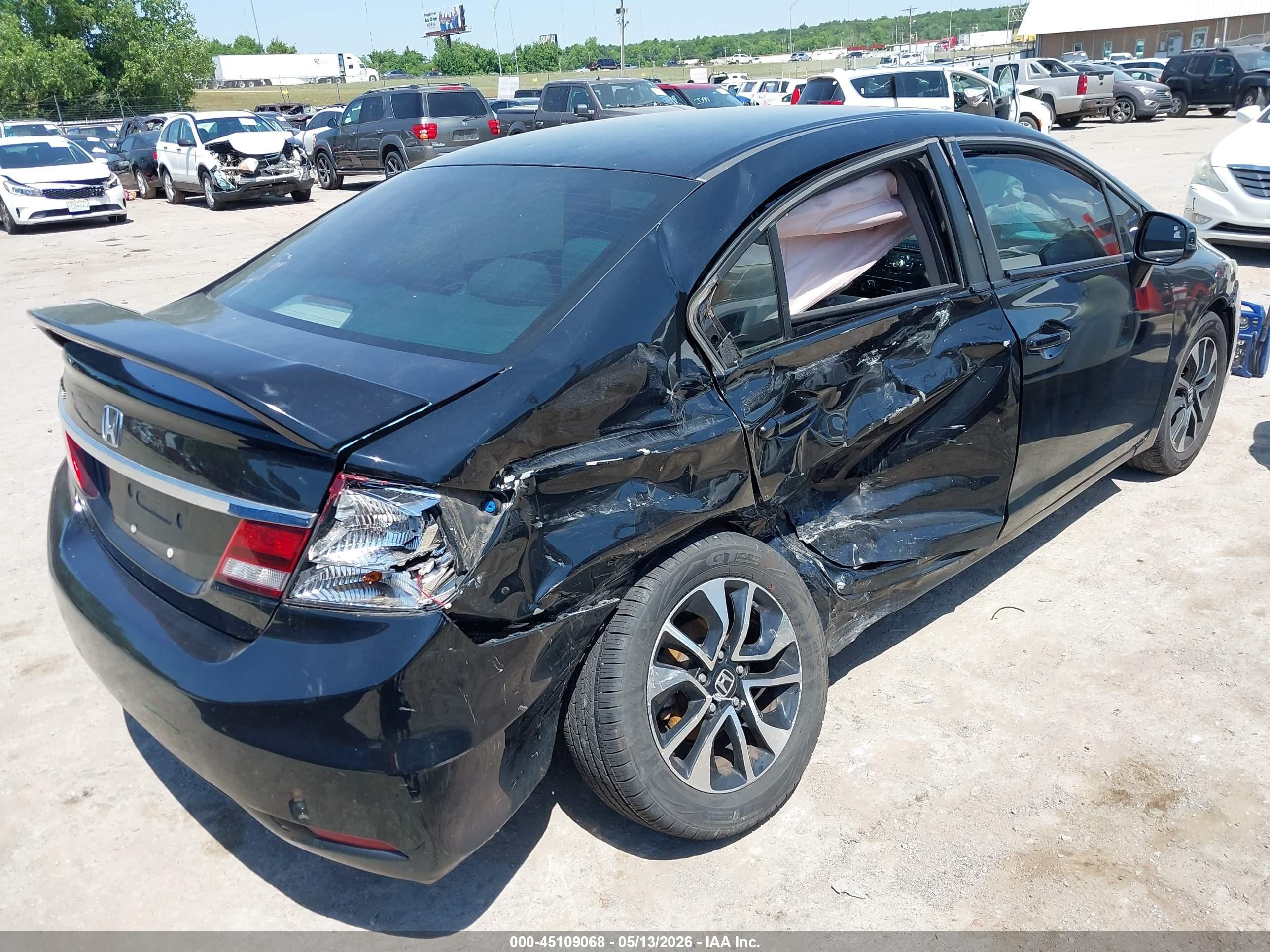 2013 Honda Civic Ex Black vin: 19XFB2F8XDE062273