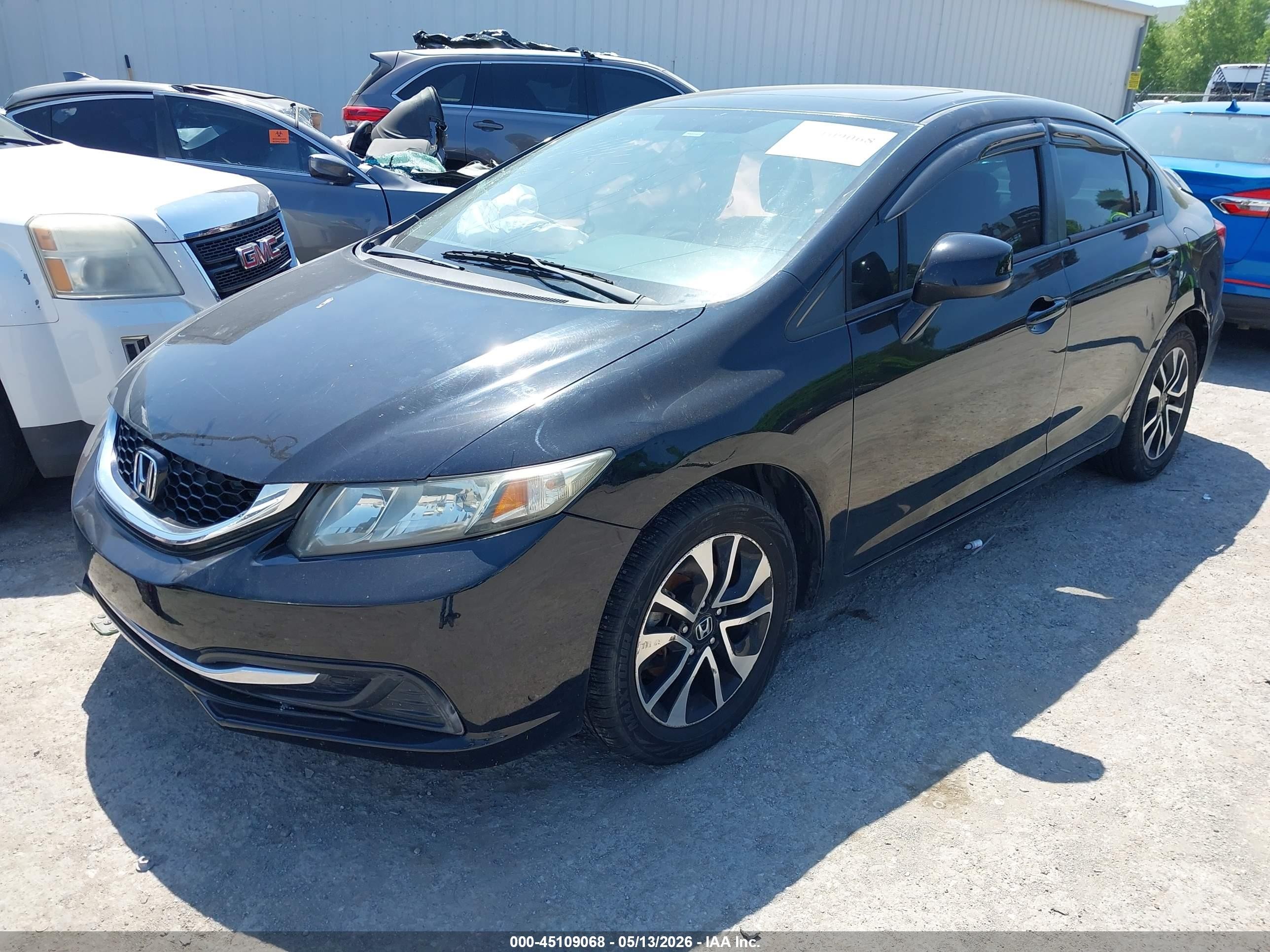 2013 Honda Civic Ex Black vin: 19XFB2F8XDE062273