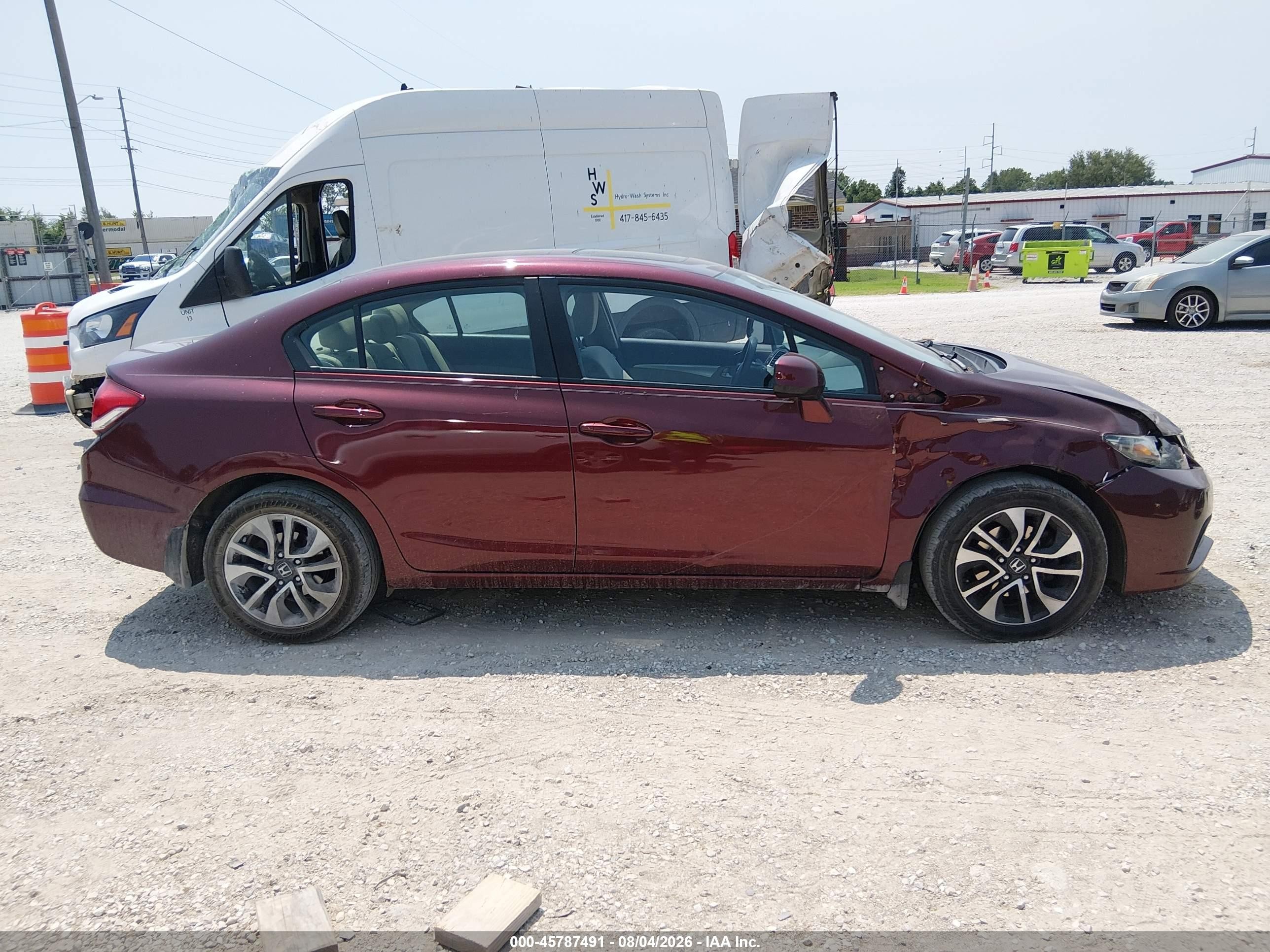 2013 Honda Civic Ex Красный vin: 19XFB2F8XDE062550