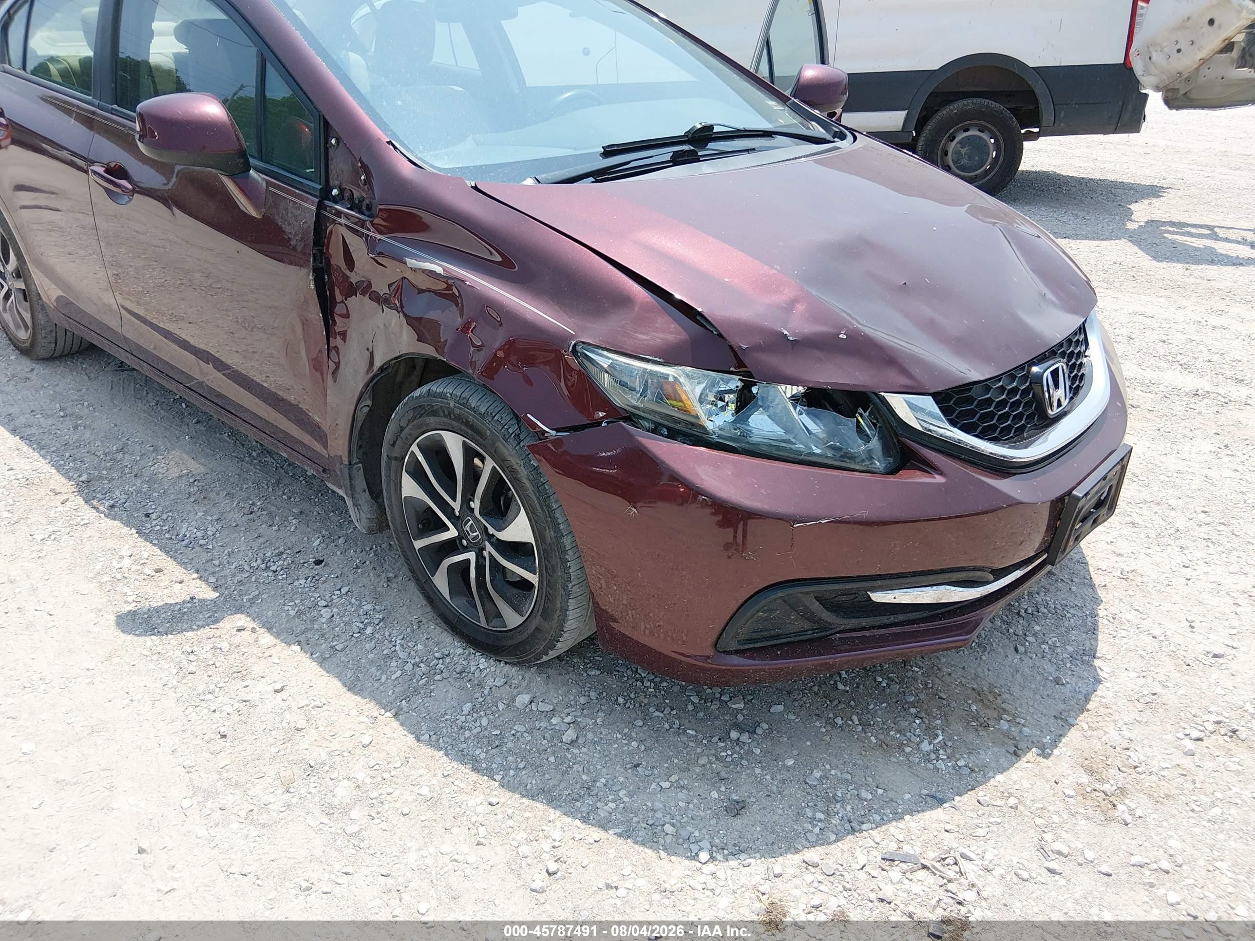 2013 Honda Civic Ex Красный vin: 19XFB2F8XDE062550