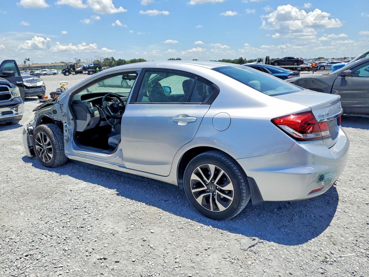 2013 Honda Civic Ex Silver vin: 19XFB2F8XDE072284