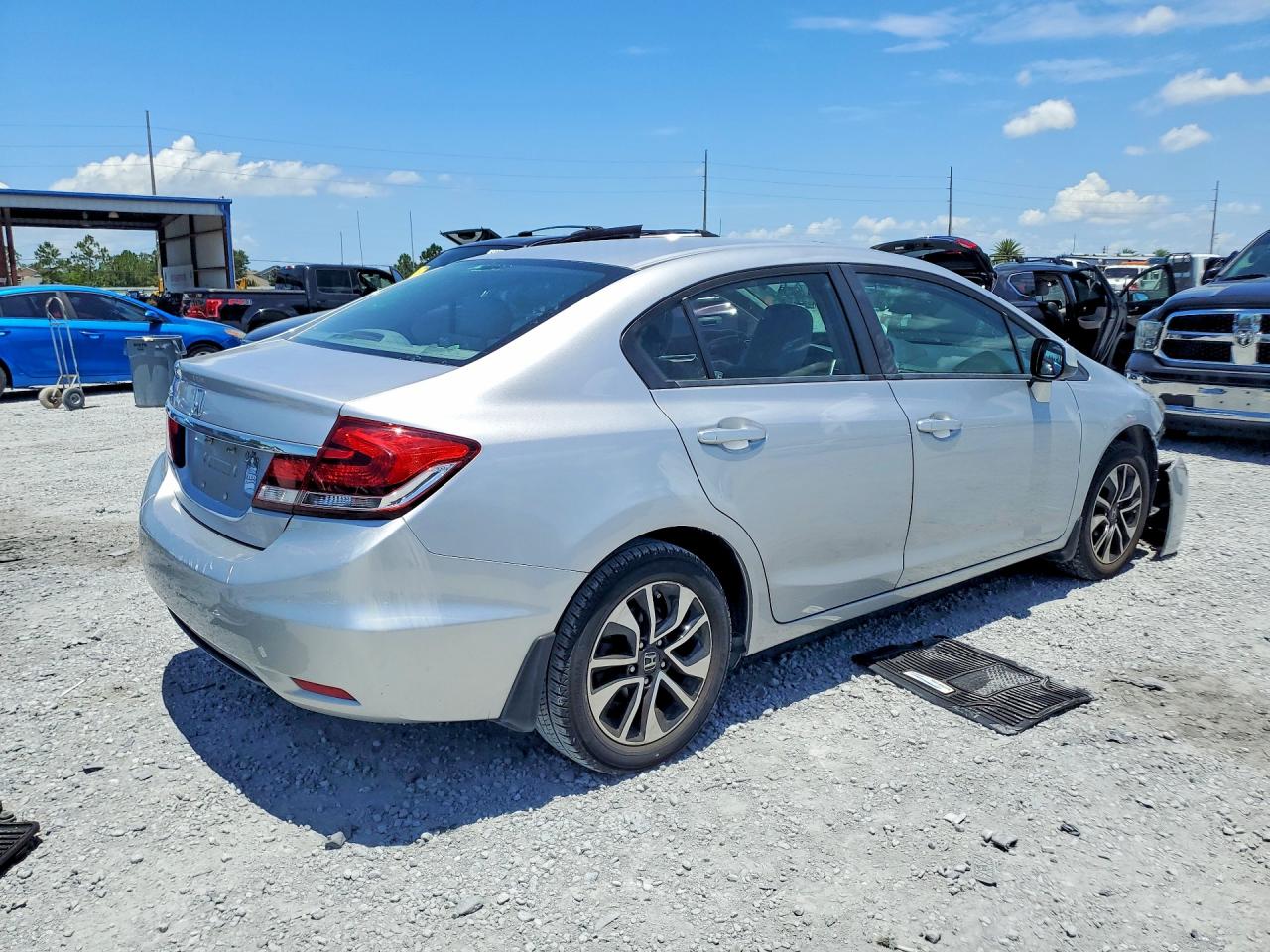 2013 Honda Civic Ex Silver vin: 19XFB2F8XDE072284