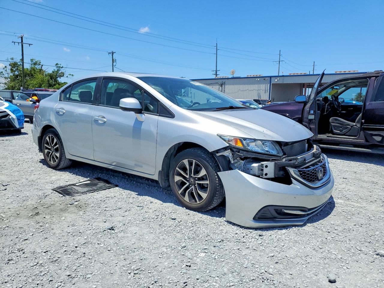 2013 Honda Civic Ex Silver vin: 19XFB2F8XDE072284