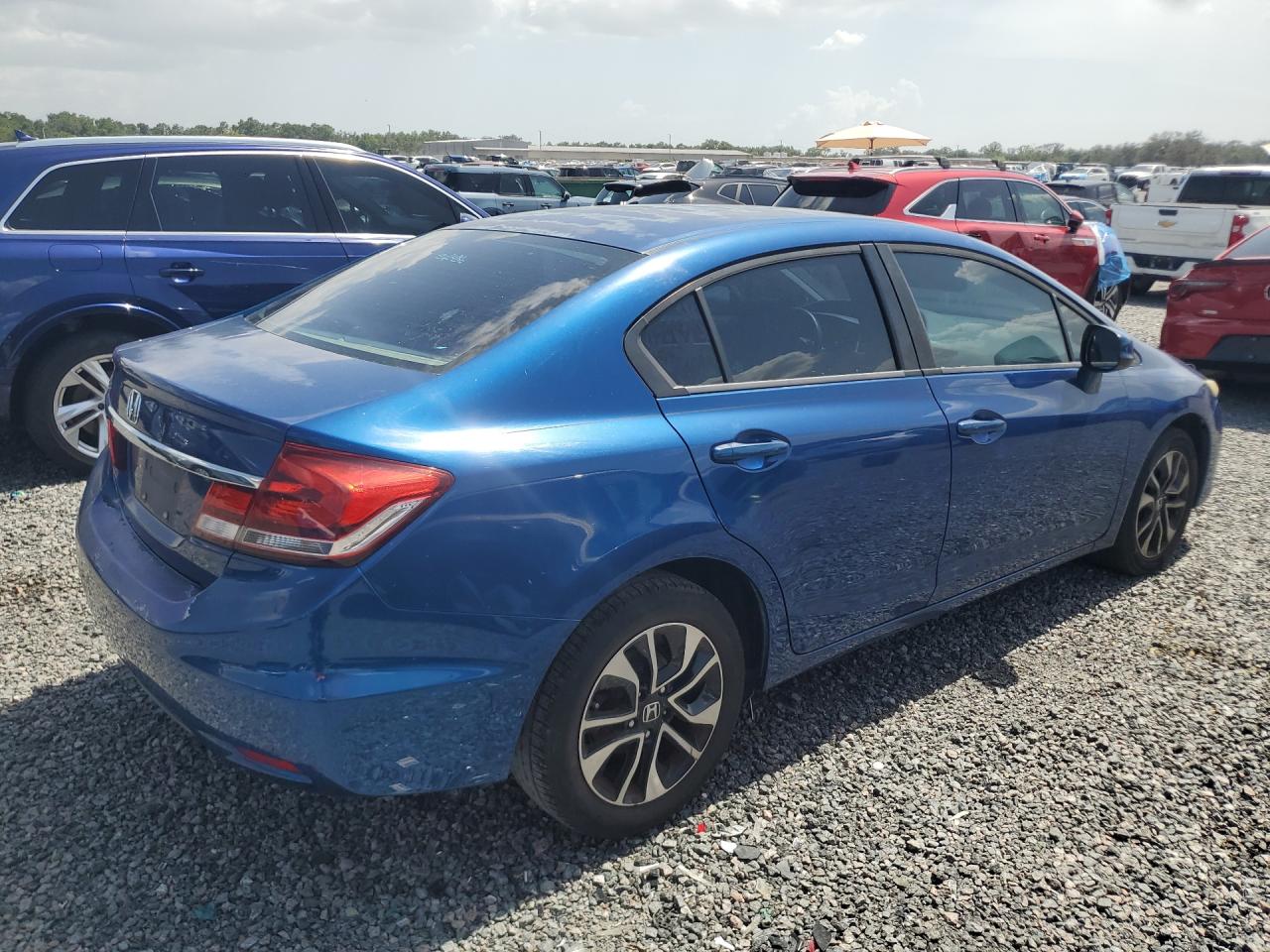 2013 Honda Civic Ex Blue vin: 19XFB2F8XDE073080