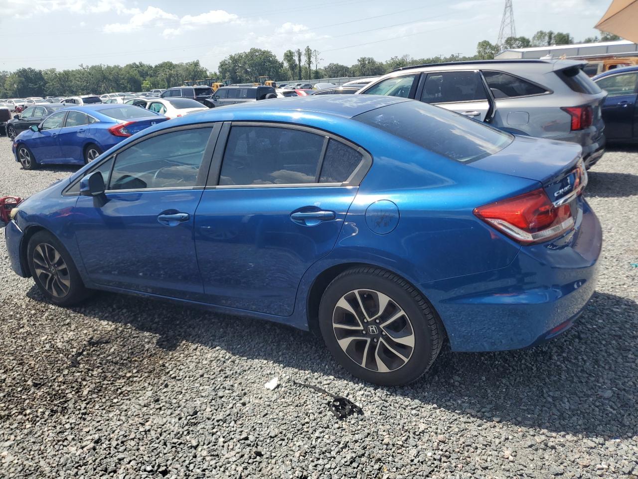 2013 Honda Civic Ex Blue vin: 19XFB2F8XDE073080