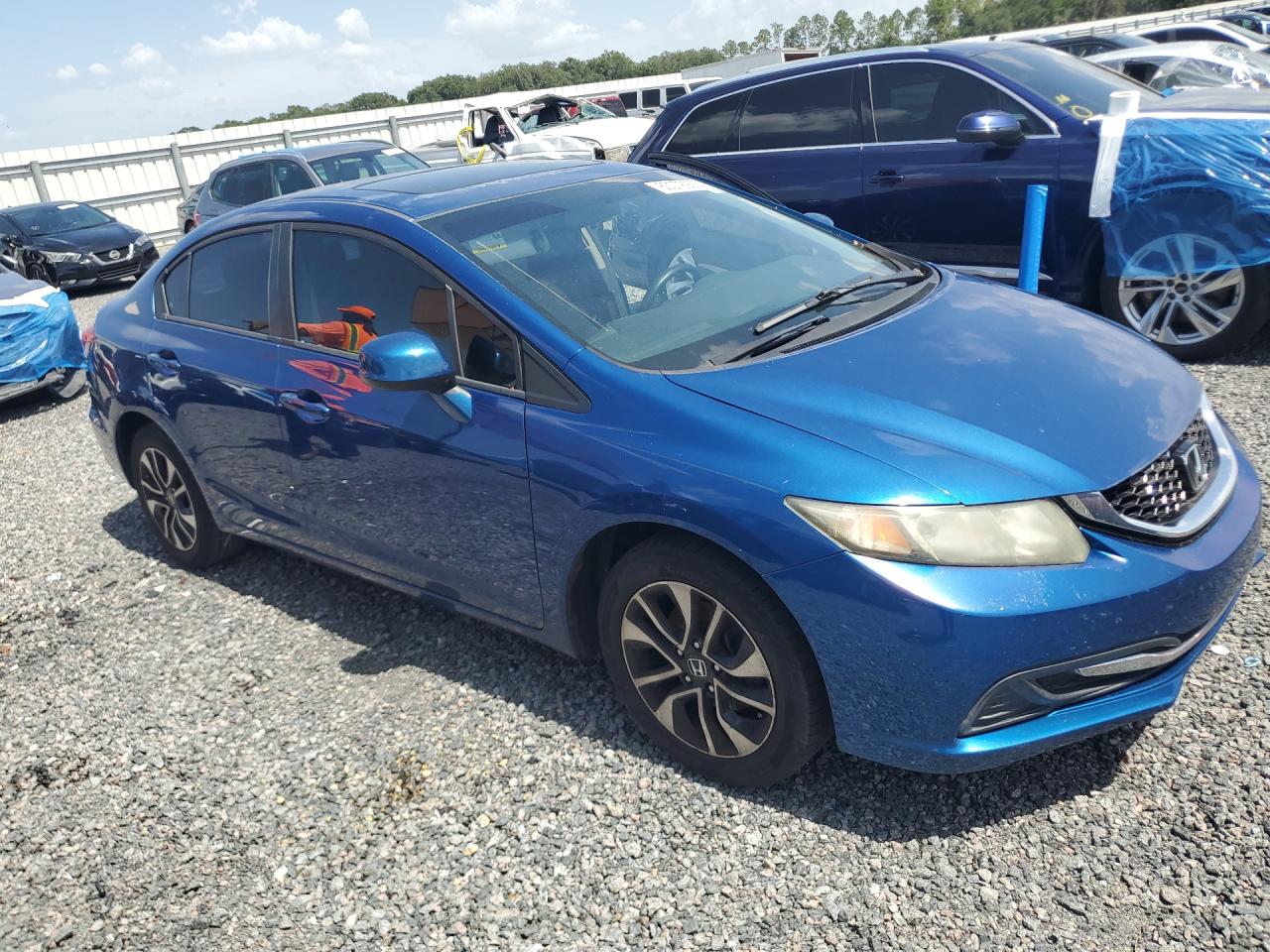 2013 Honda Civic Ex Blue vin: 19XFB2F8XDE073080