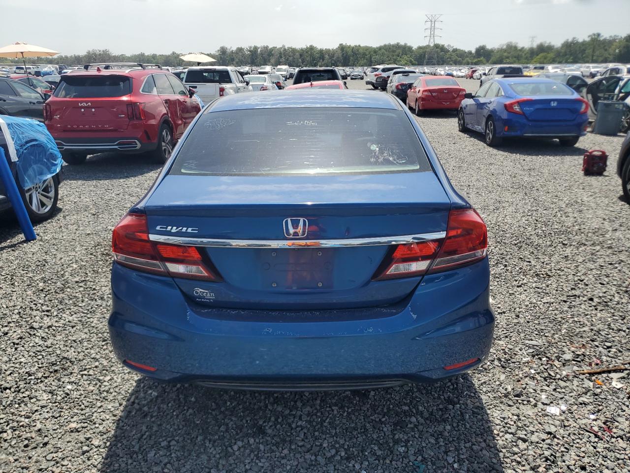 2013 Honda Civic Ex Blue vin: 19XFB2F8XDE073080