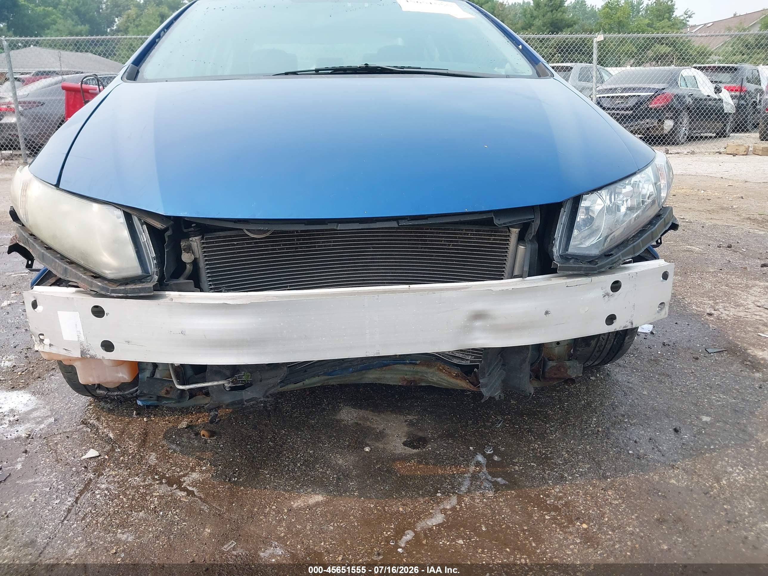 2013 Honda Civic Ex Blue vin: 19XFB2F8XDE074181