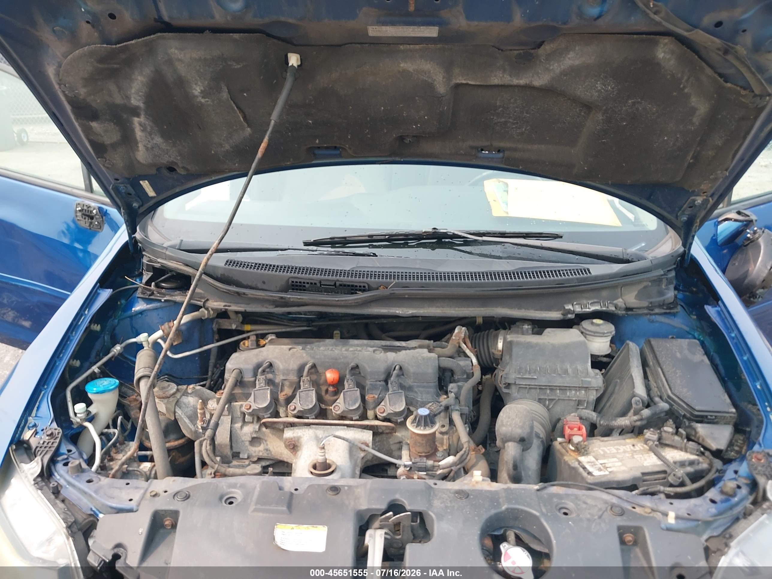 2013 Honda Civic Ex Blue vin: 19XFB2F8XDE074181