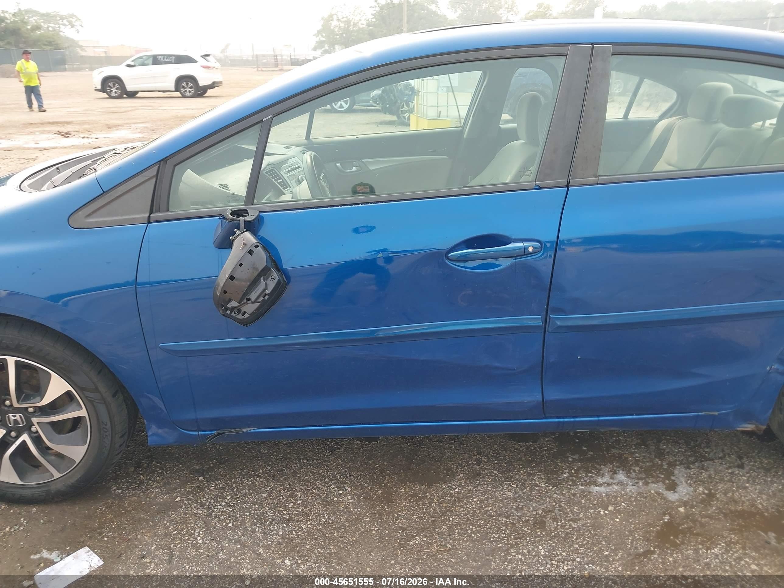 2013 Honda Civic Ex Blue vin: 19XFB2F8XDE074181