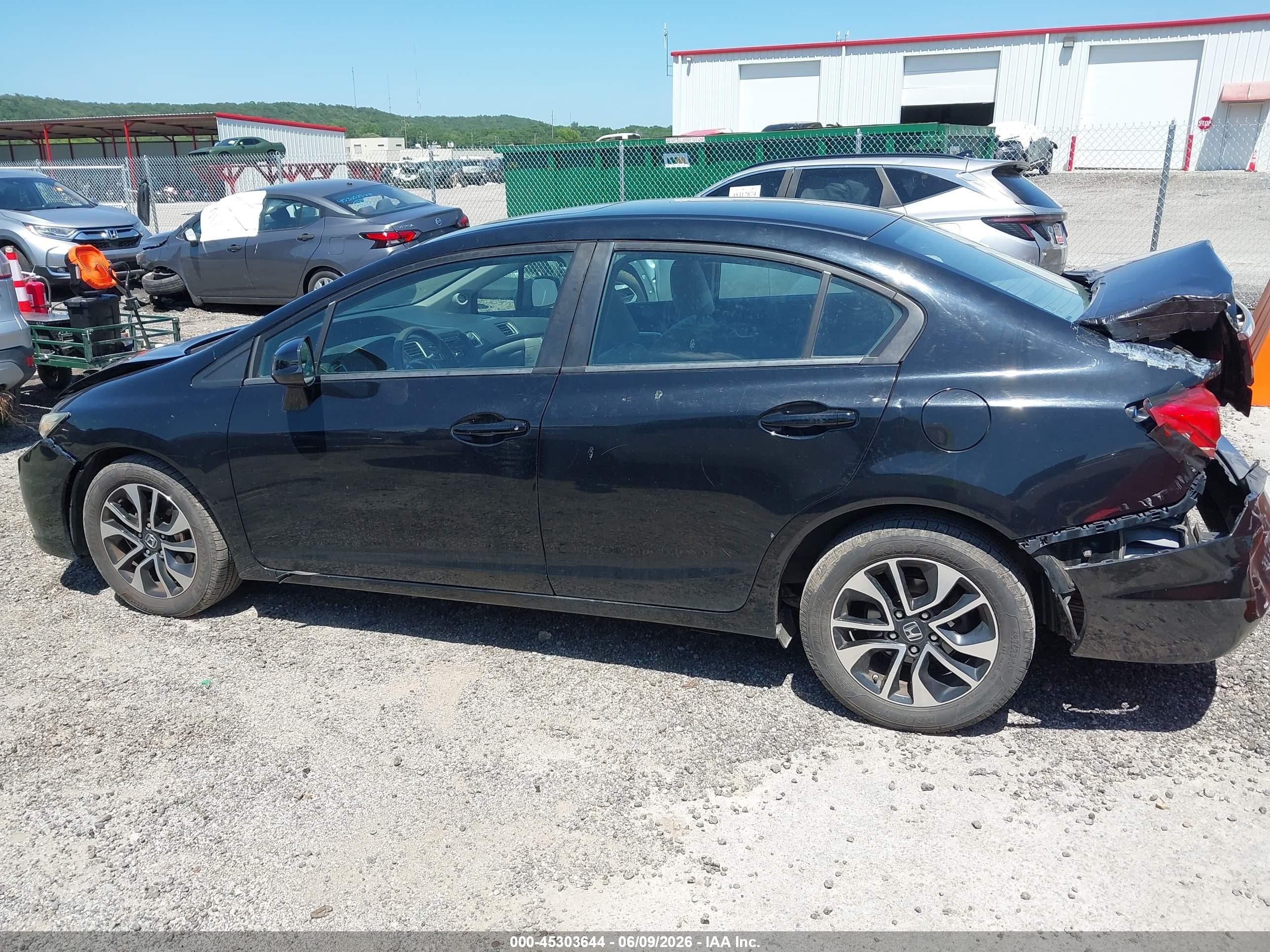2013 Honda Civic Ex Black vin: 19XFB2F8XDE081437