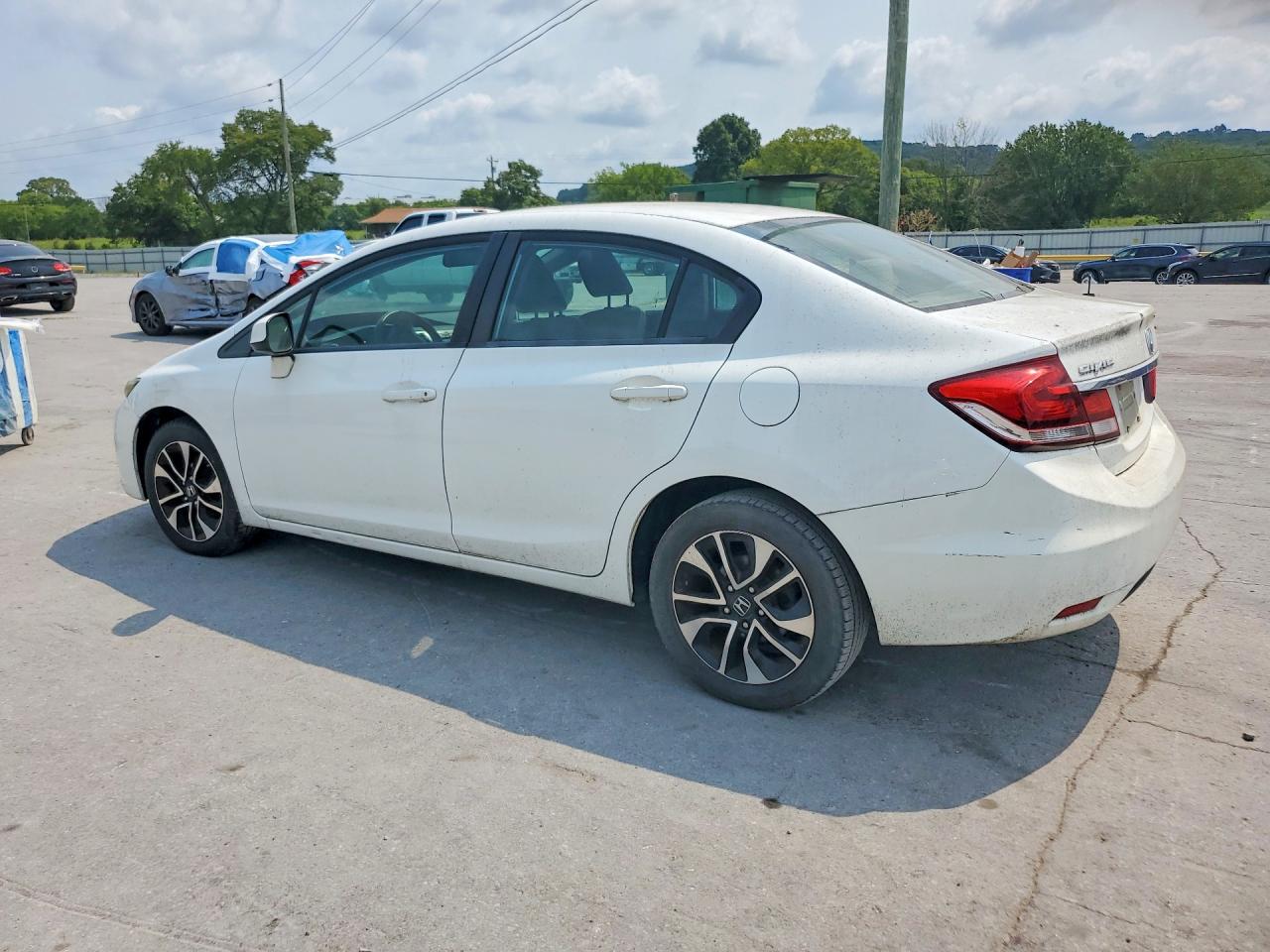 2013 Honda Civic Ex White vin: 19XFB2F8XDE090705