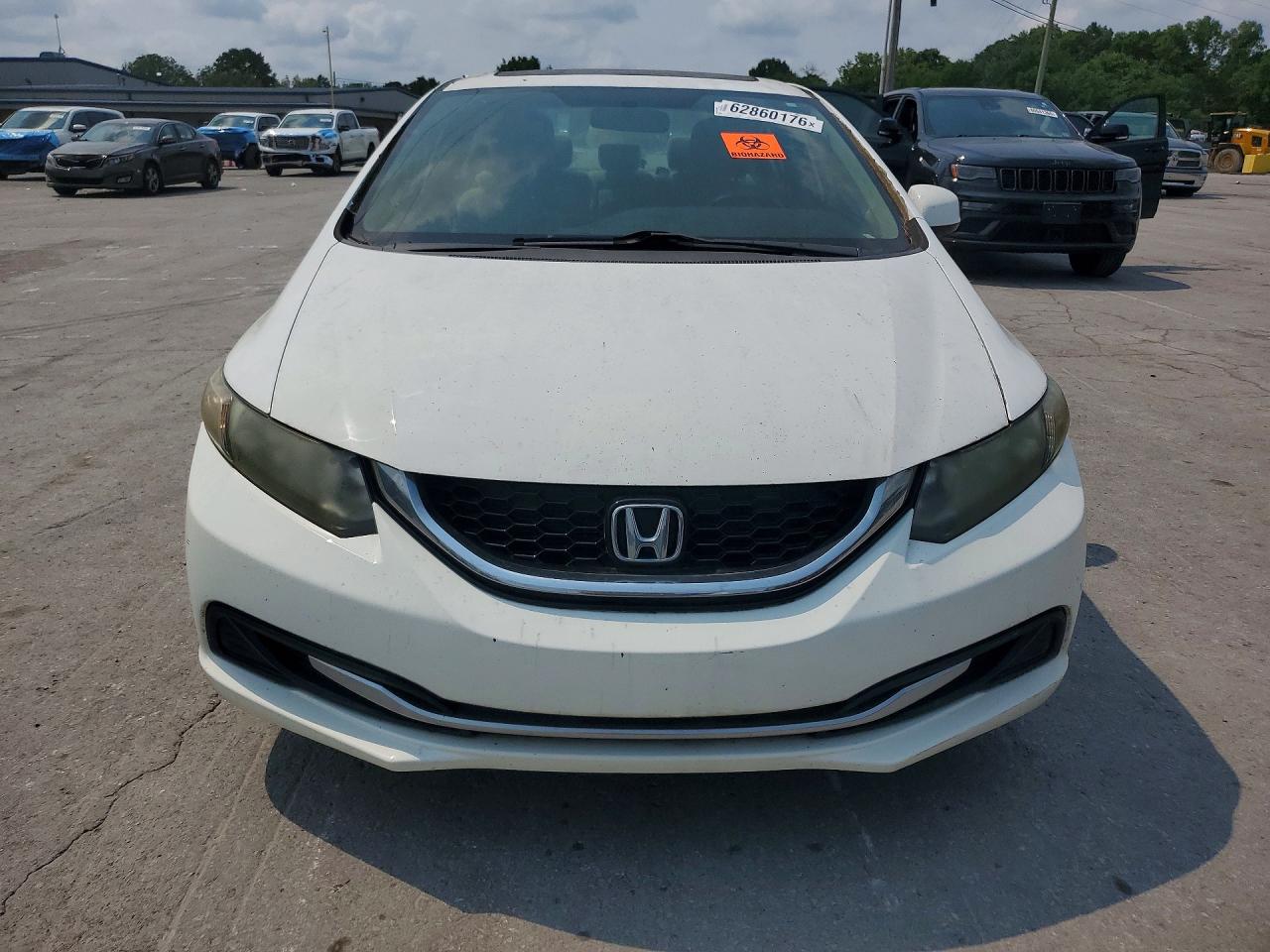 2013 Honda Civic Ex White vin: 19XFB2F8XDE090705