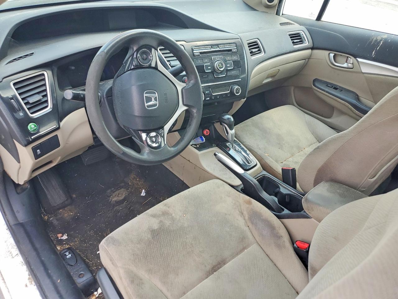 2013 Honda Civic Ex White vin: 19XFB2F8XDE090705