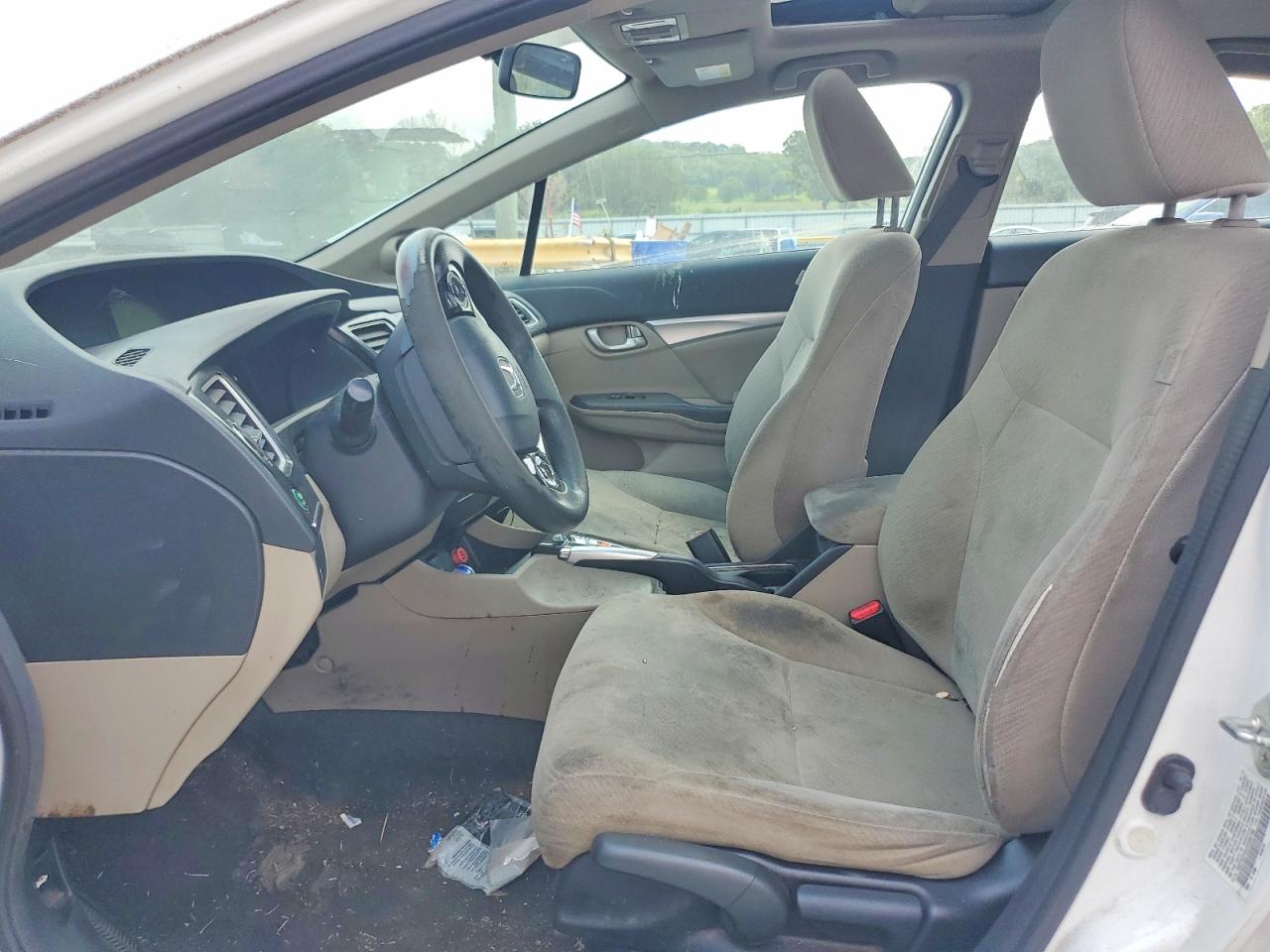 2013 Honda Civic Ex White vin: 19XFB2F8XDE090705