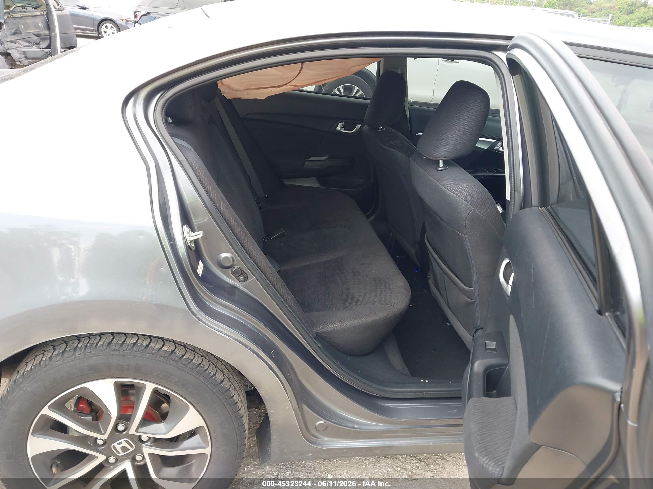 2013 Honda Civic Ex Gray vin: 19XFB2F8XDE205108