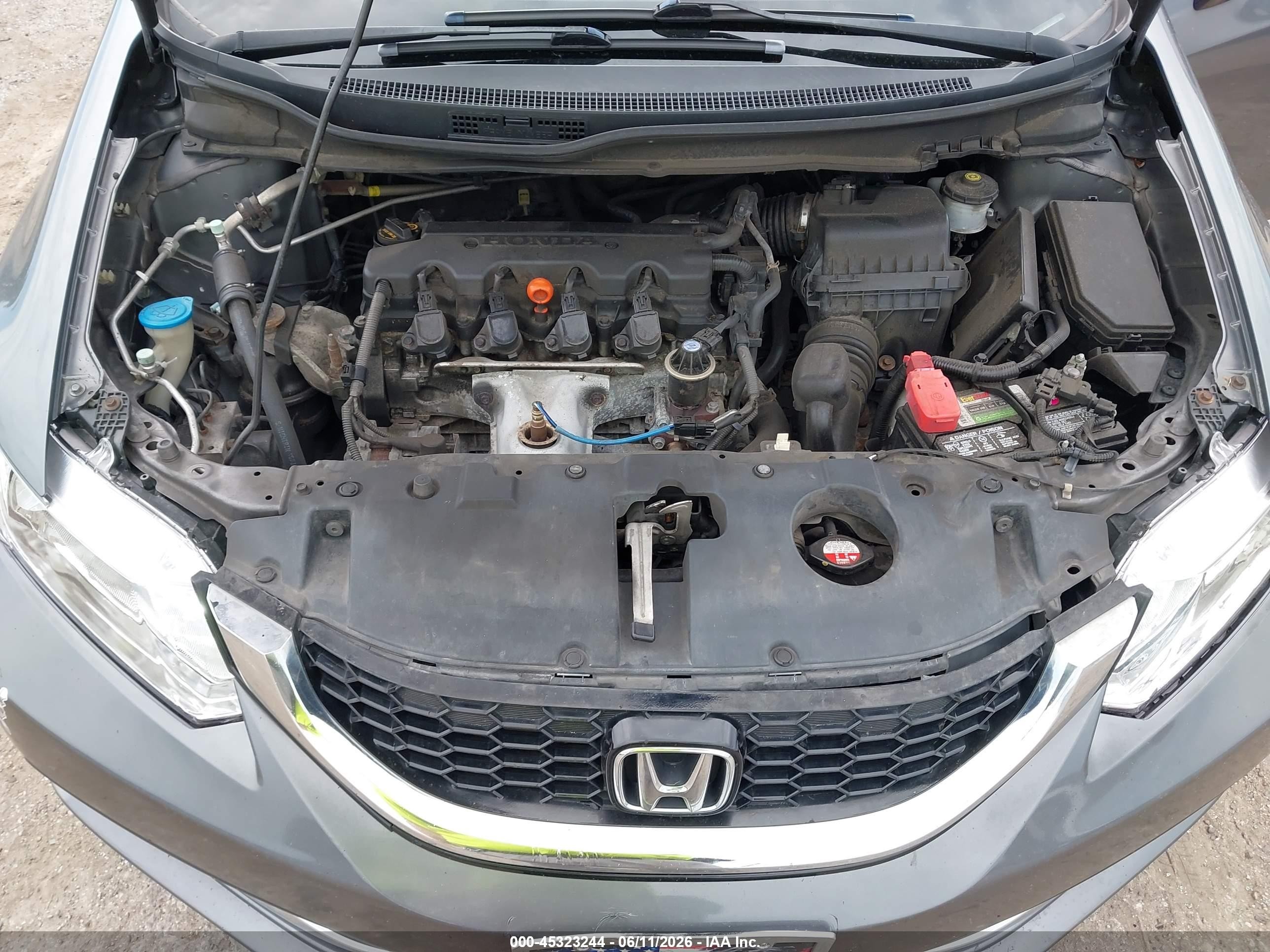2013 Honda Civic Ex Gray vin: 19XFB2F8XDE205108