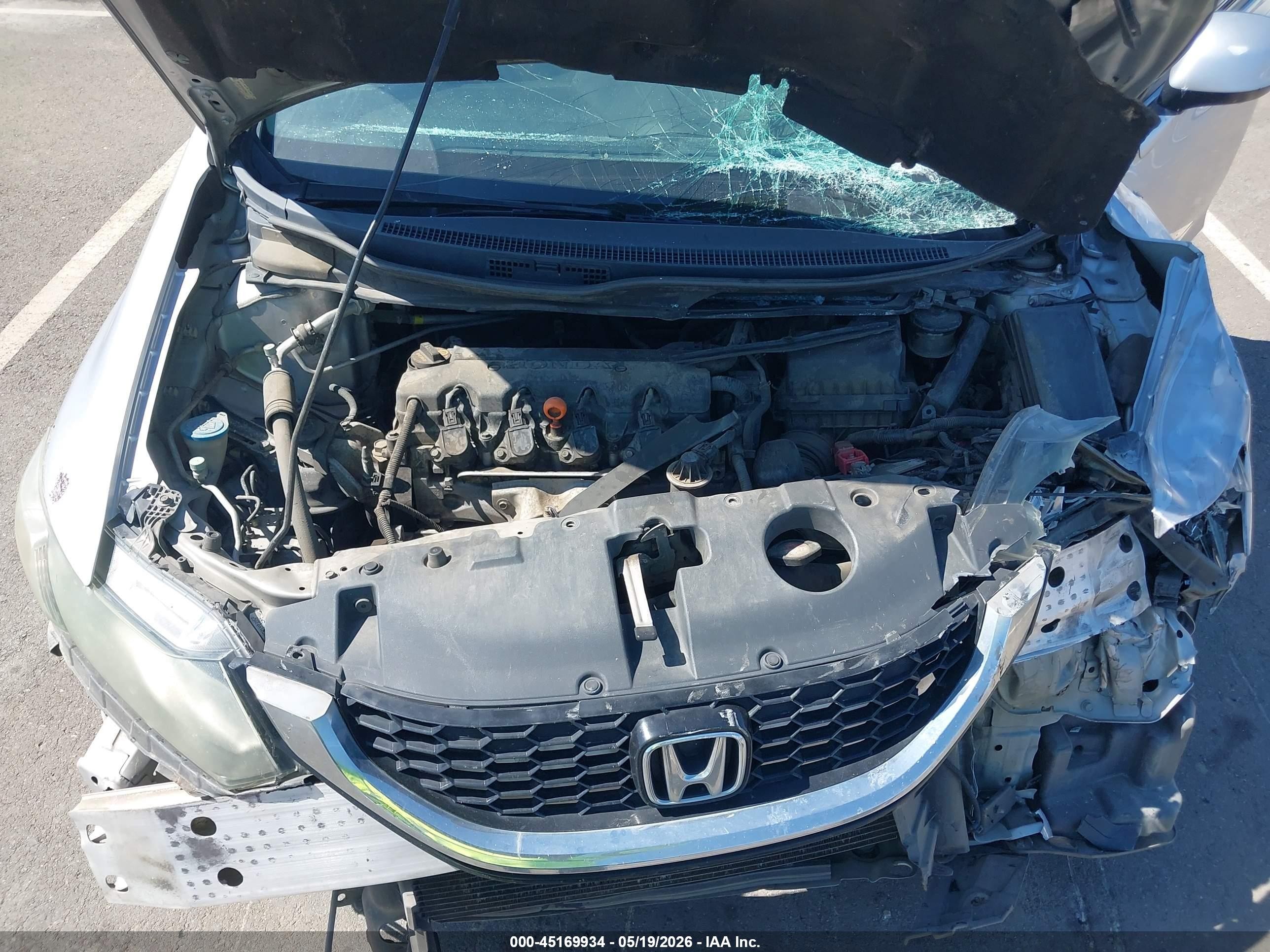 2013 Honda Civic Ex Серебряный vin: 19XFB2F8XDE208817