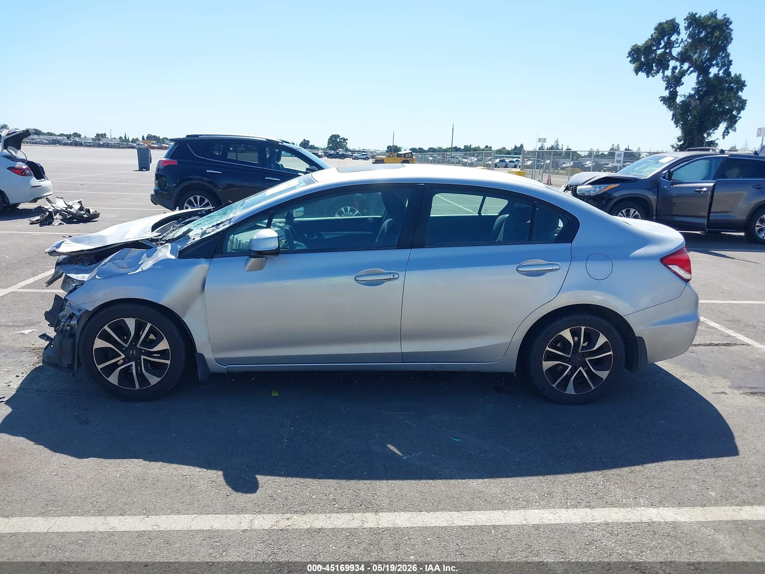 2013 Honda Civic Ex Серебряный vin: 19XFB2F8XDE208817