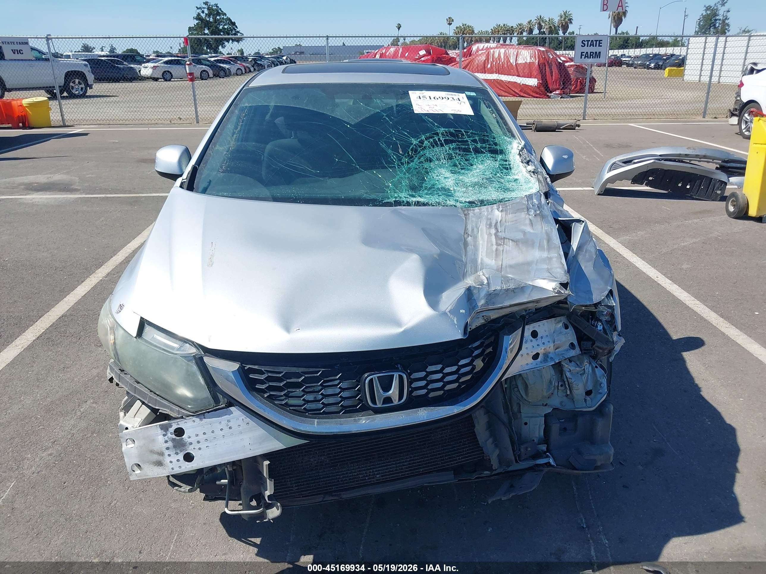 2013 Honda Civic Ex Серебряный vin: 19XFB2F8XDE208817
