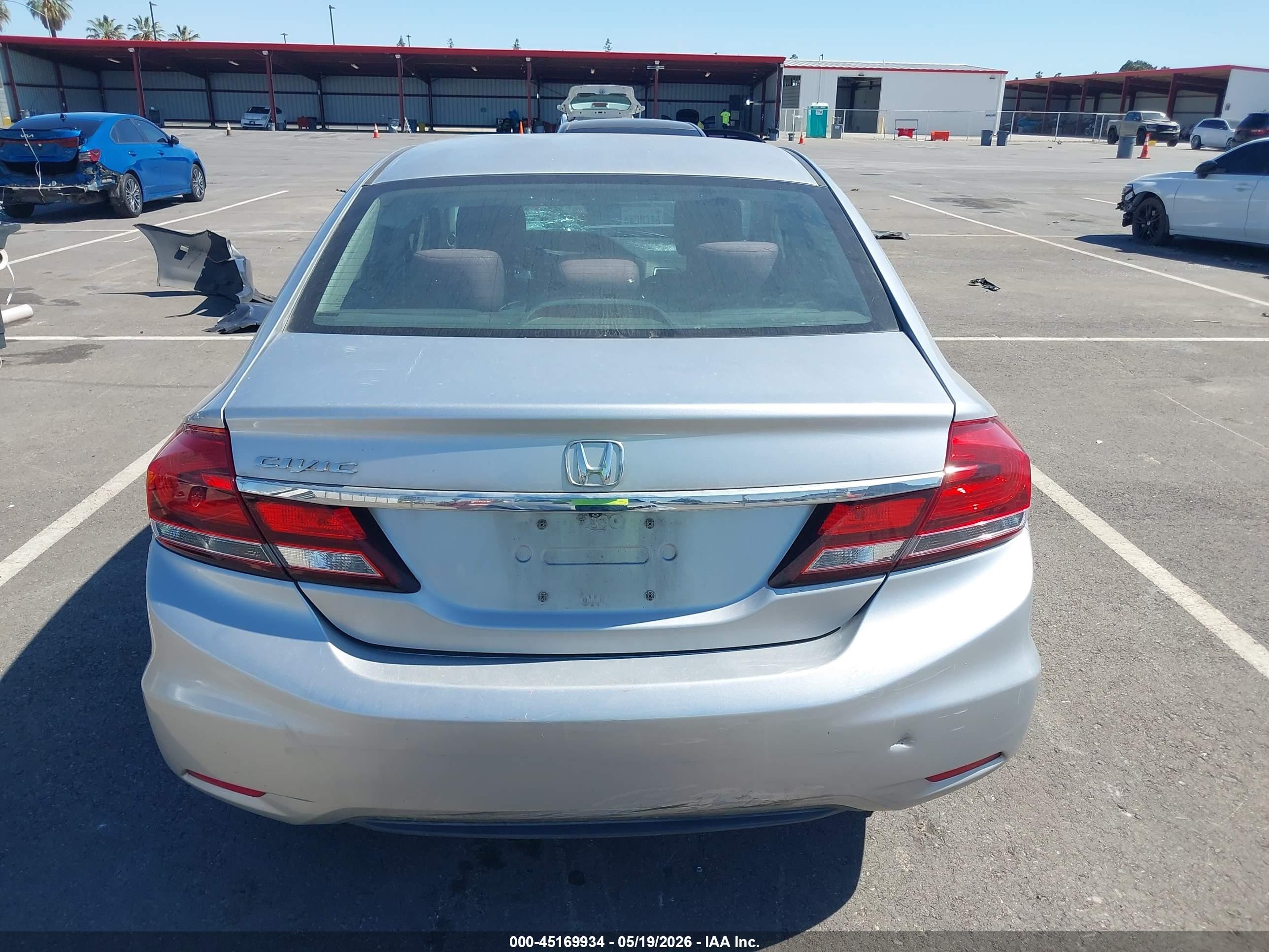 2013 Honda Civic Ex Серебряный vin: 19XFB2F8XDE208817