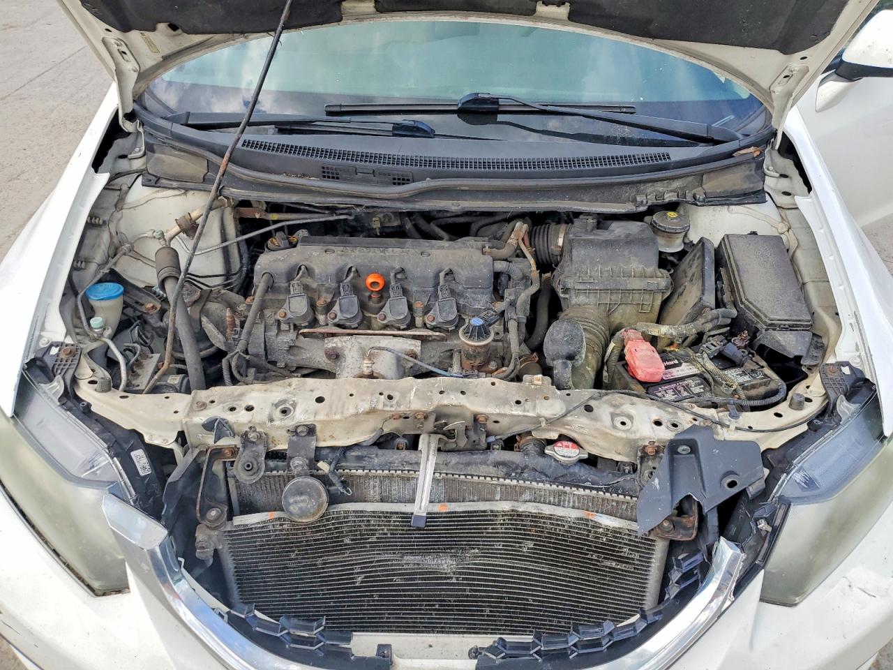 2013 Honda Civic Ex White vin: 19XFB2F8XDE256074