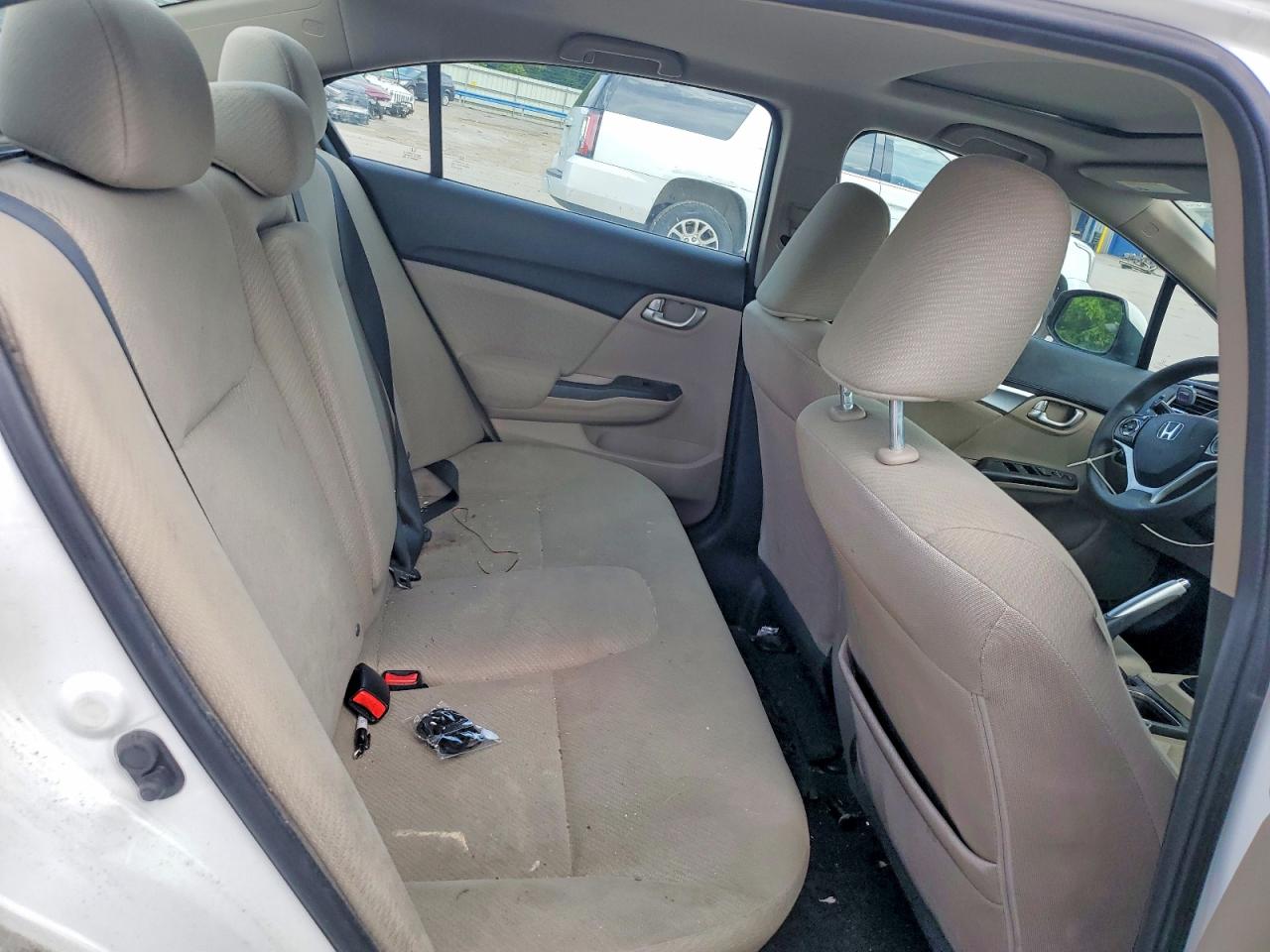 2013 Honda Civic Ex White vin: 19XFB2F8XDE256074