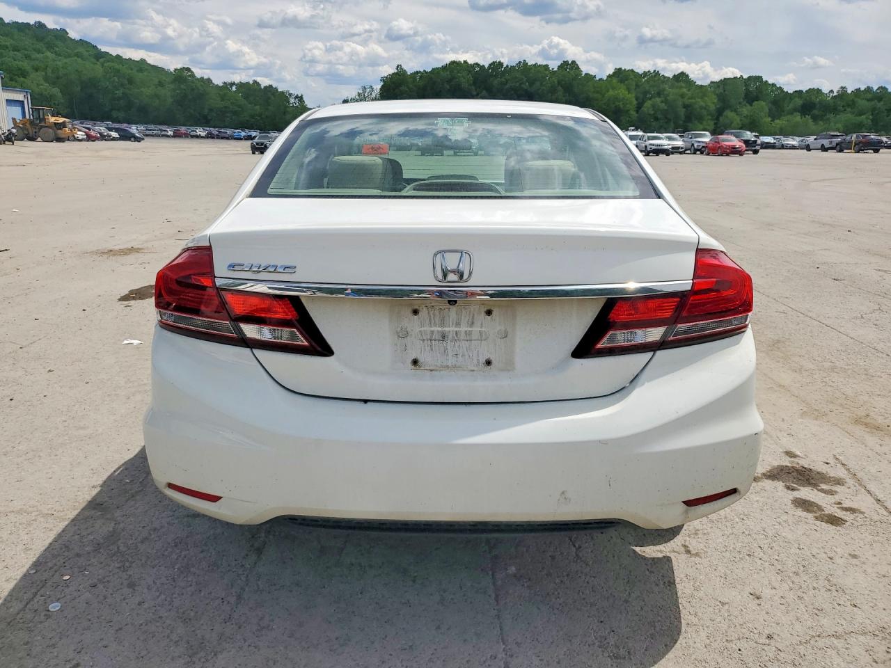 2013 Honda Civic Ex White vin: 19XFB2F8XDE256074