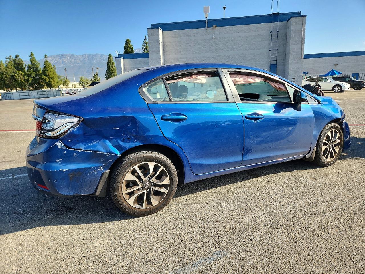 2013 Honda Civic Ex Blue vin: 19XFB2F8XDE270198
