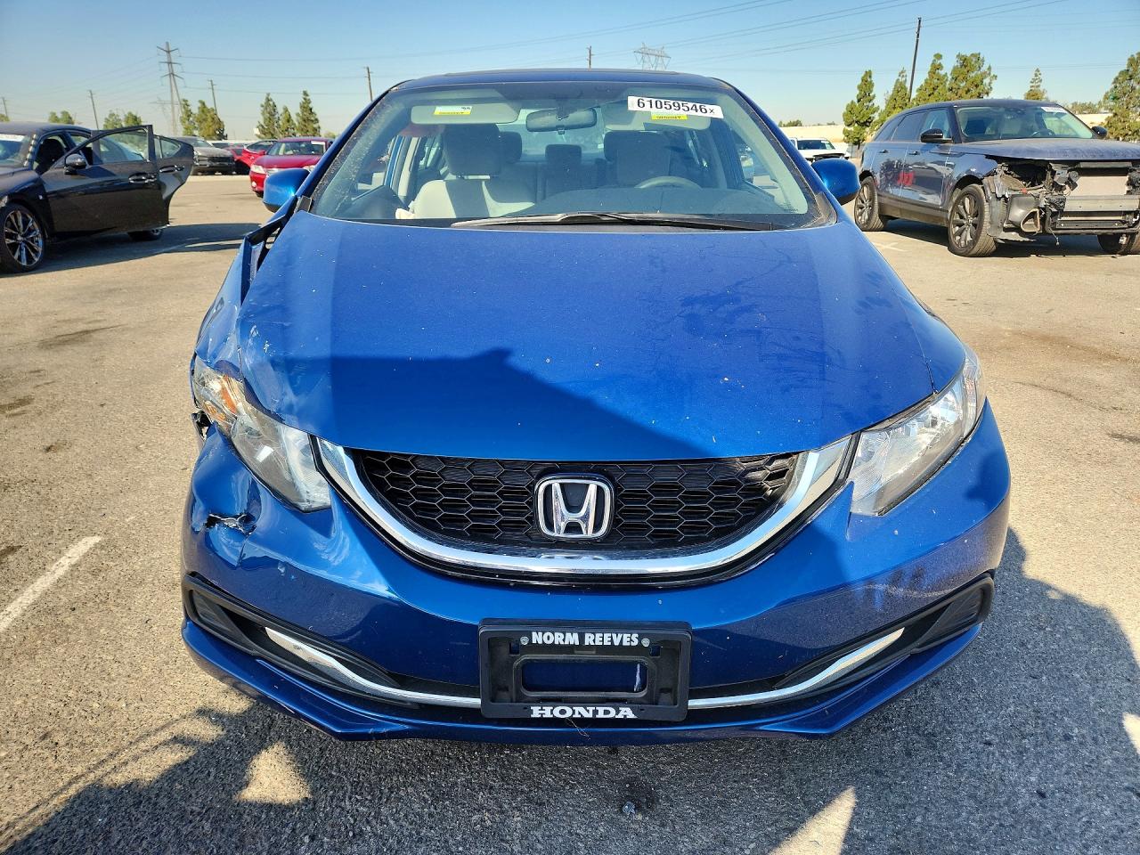 2013 Honda Civic Ex Blue vin: 19XFB2F8XDE270198