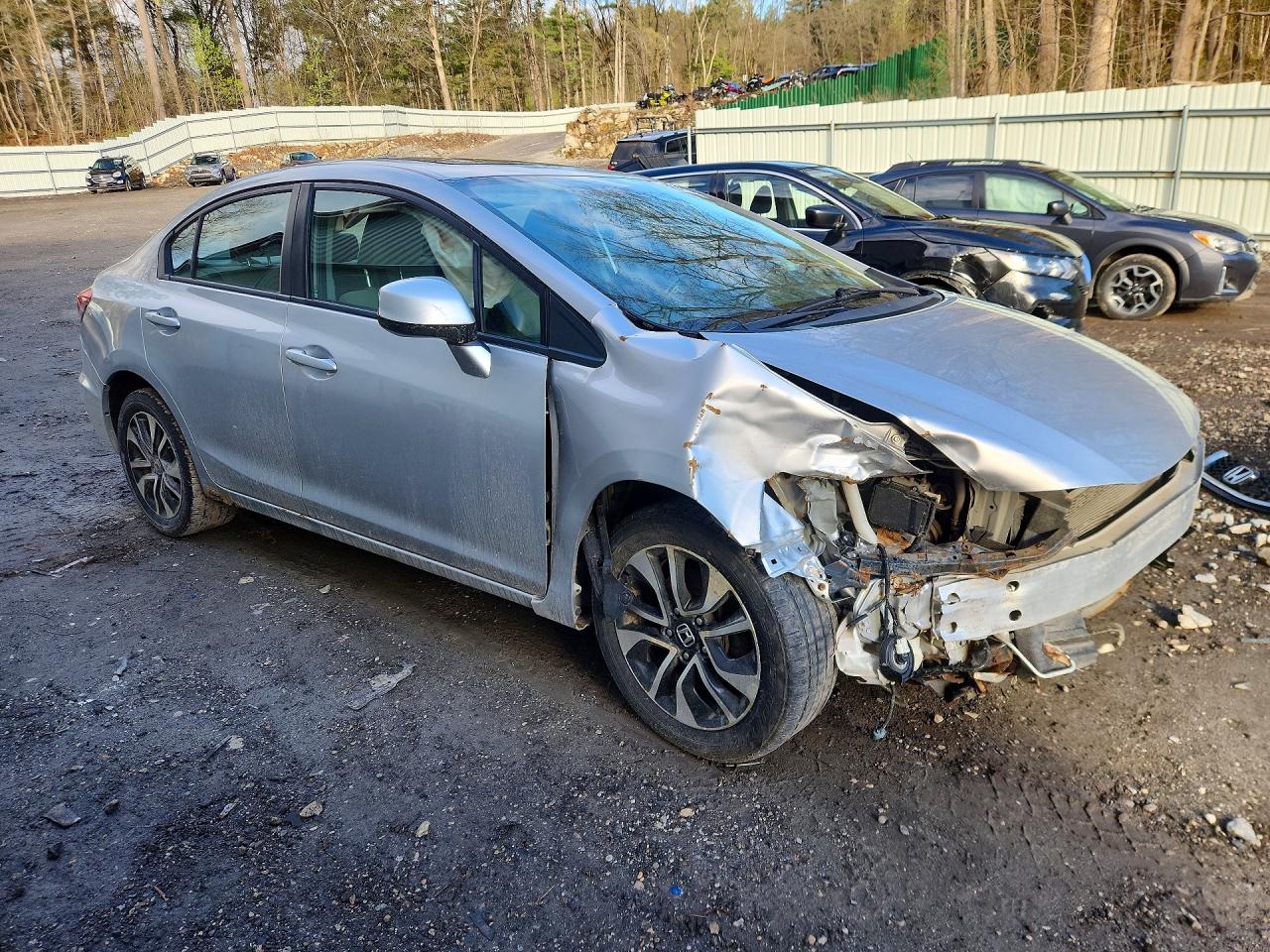 2013 Honda Civic Ex Silver vin: 19XFB2F8XDE278169