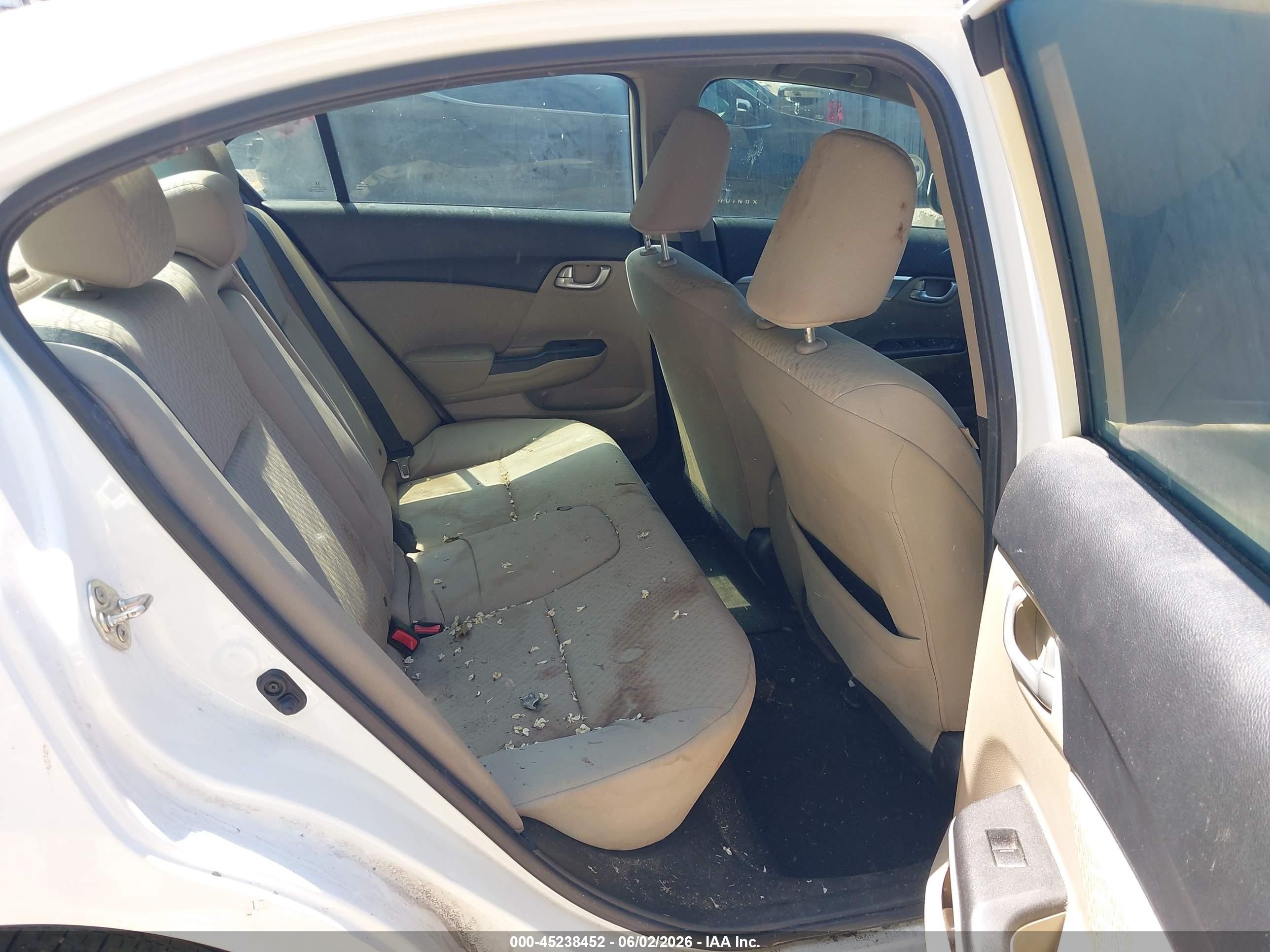 2014 Honda Civic Ex White vin: 19XFB2F8XEE000177