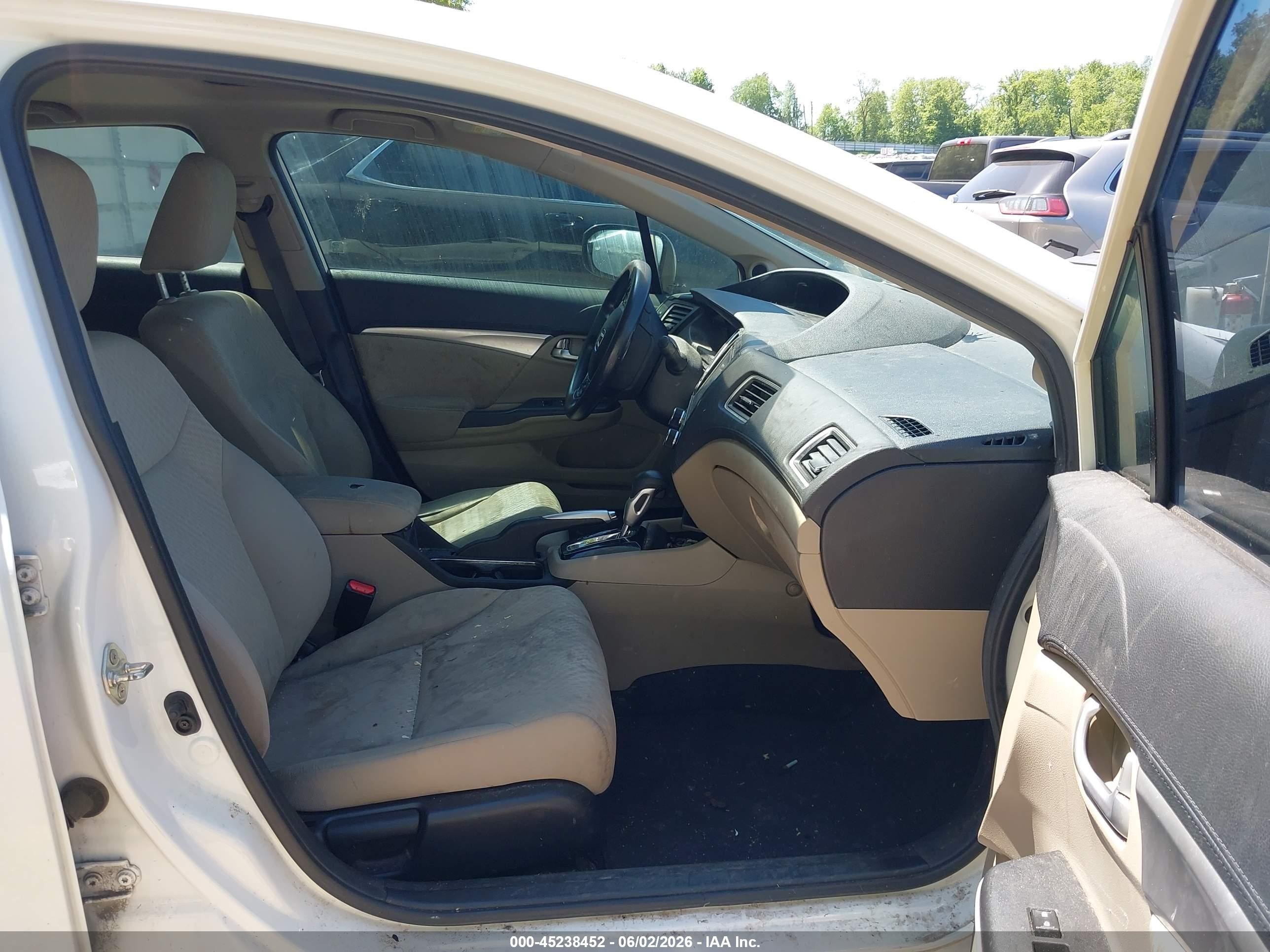 2014 Honda Civic Ex White vin: 19XFB2F8XEE000177