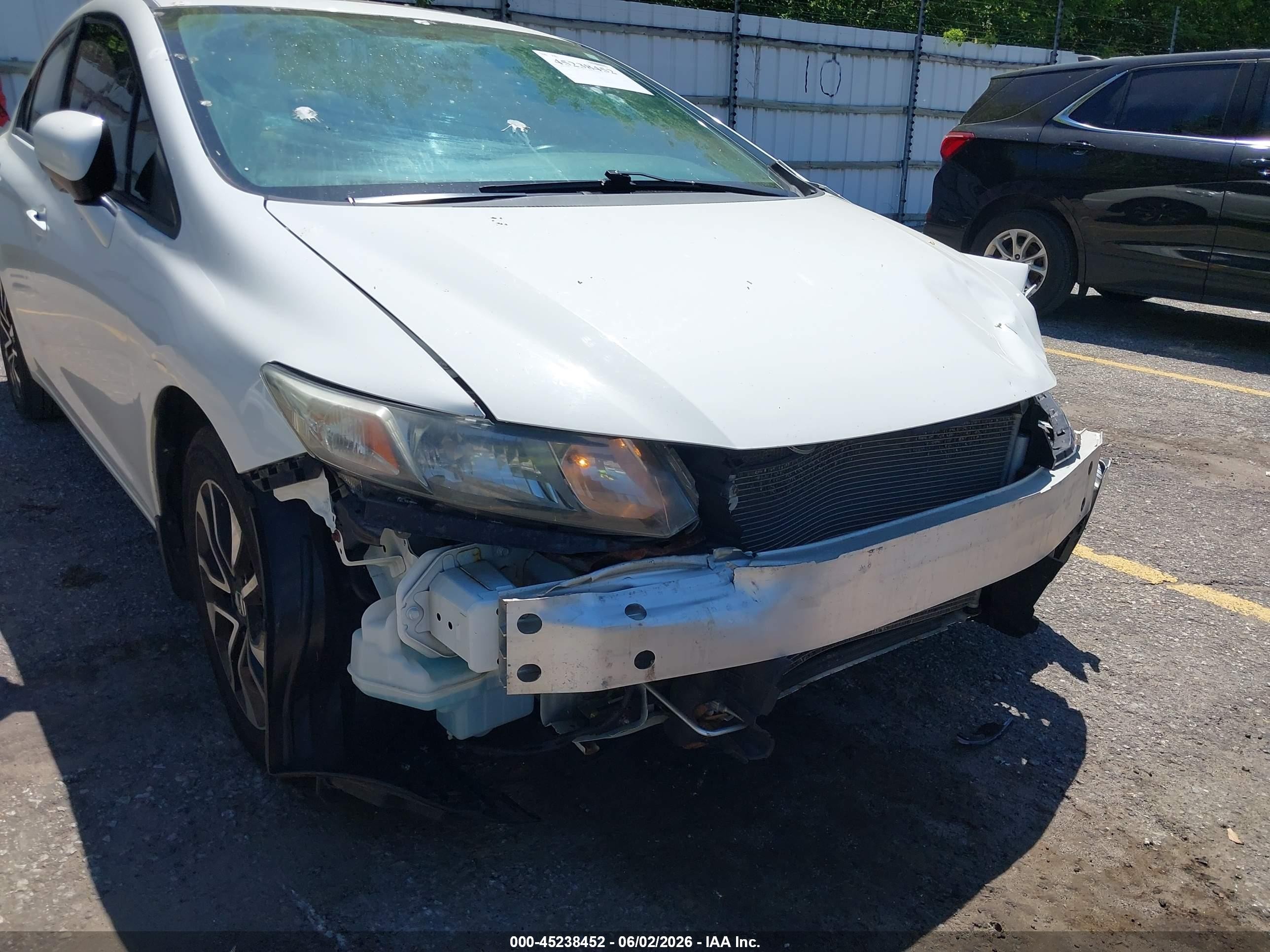2014 Honda Civic Ex White vin: 19XFB2F8XEE000177