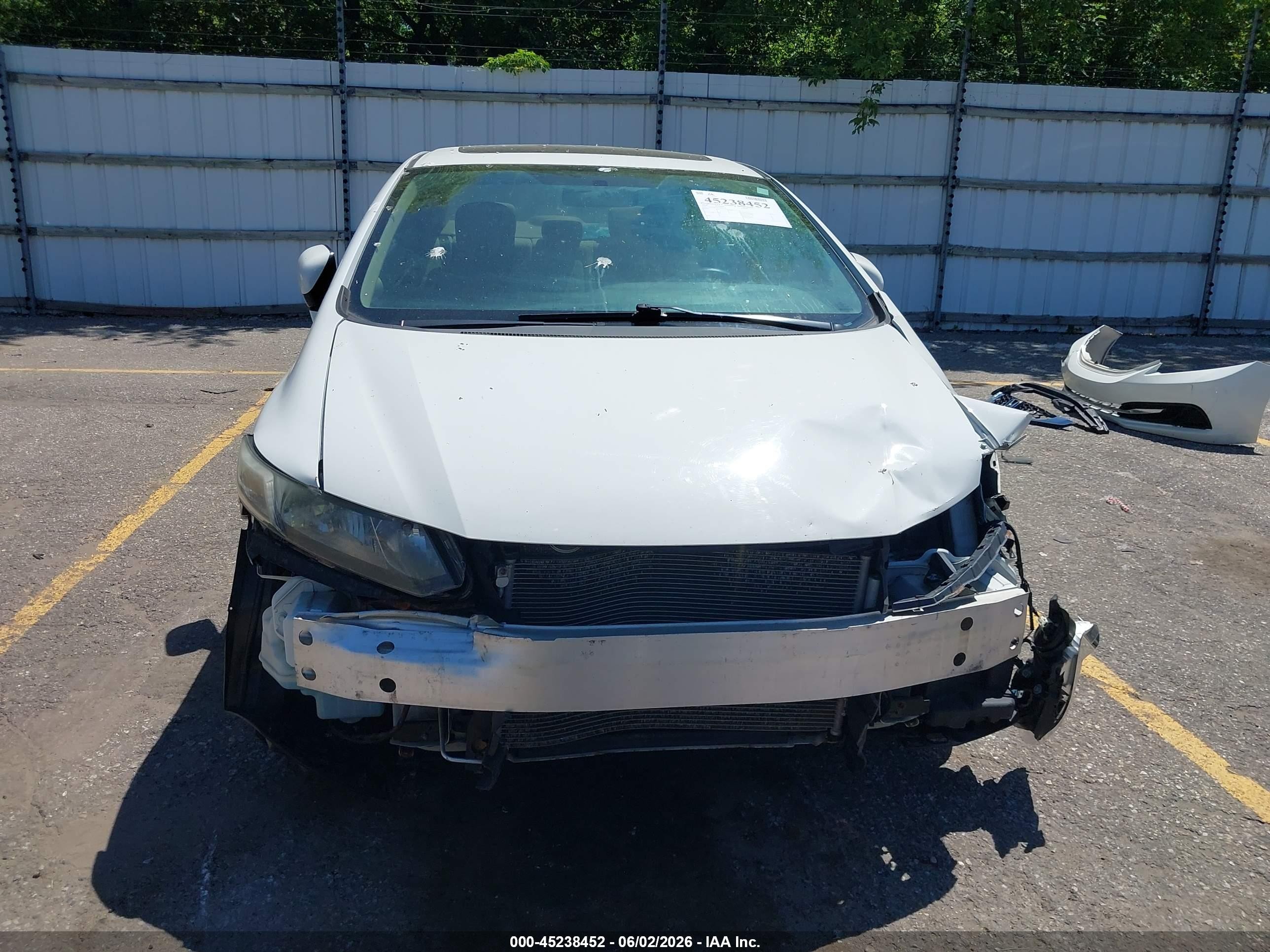 2014 Honda Civic Ex White vin: 19XFB2F8XEE000177