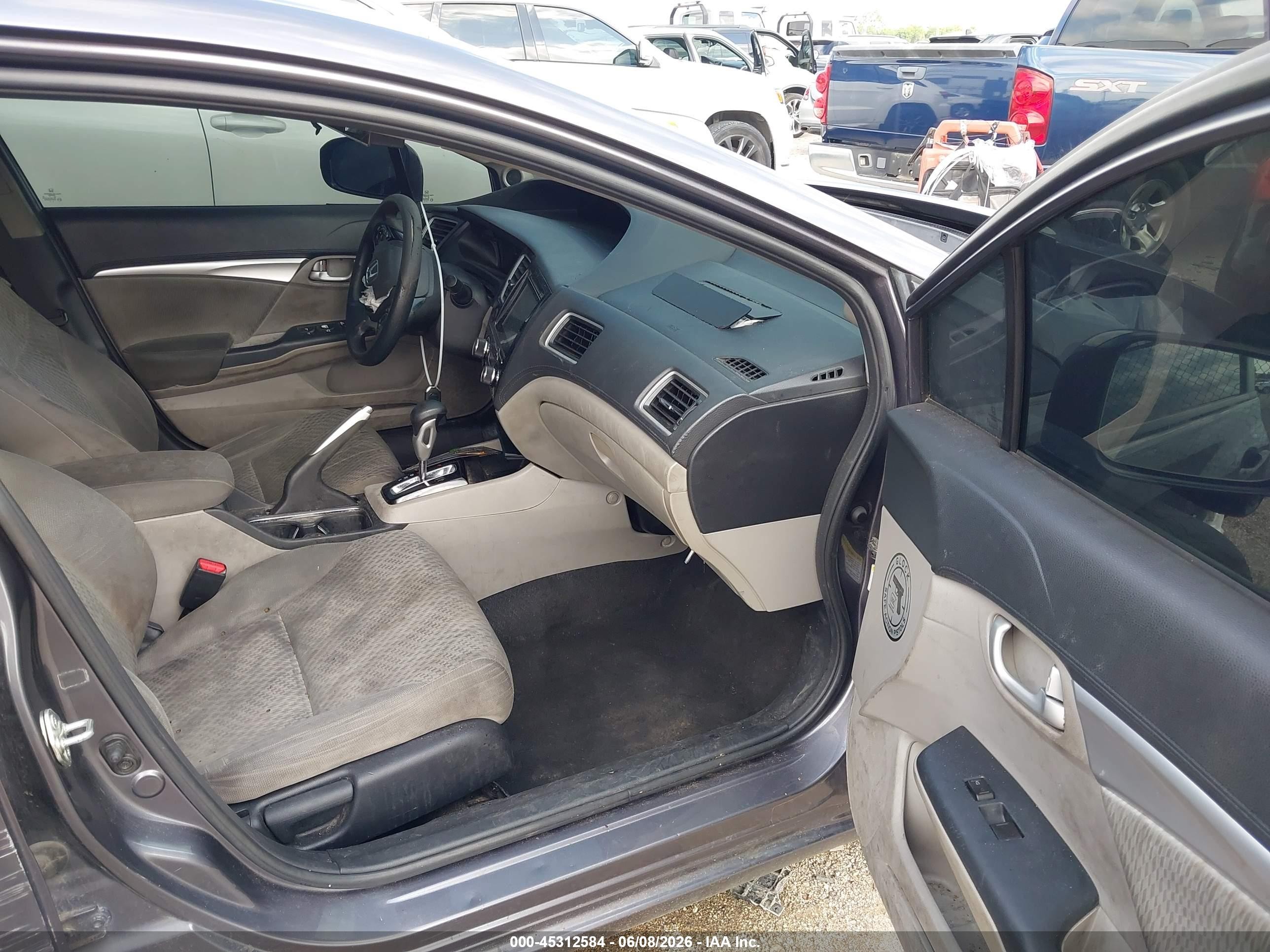 2014 Honda Civic Ex Gray vin: 19XFB2F8XEE060167
