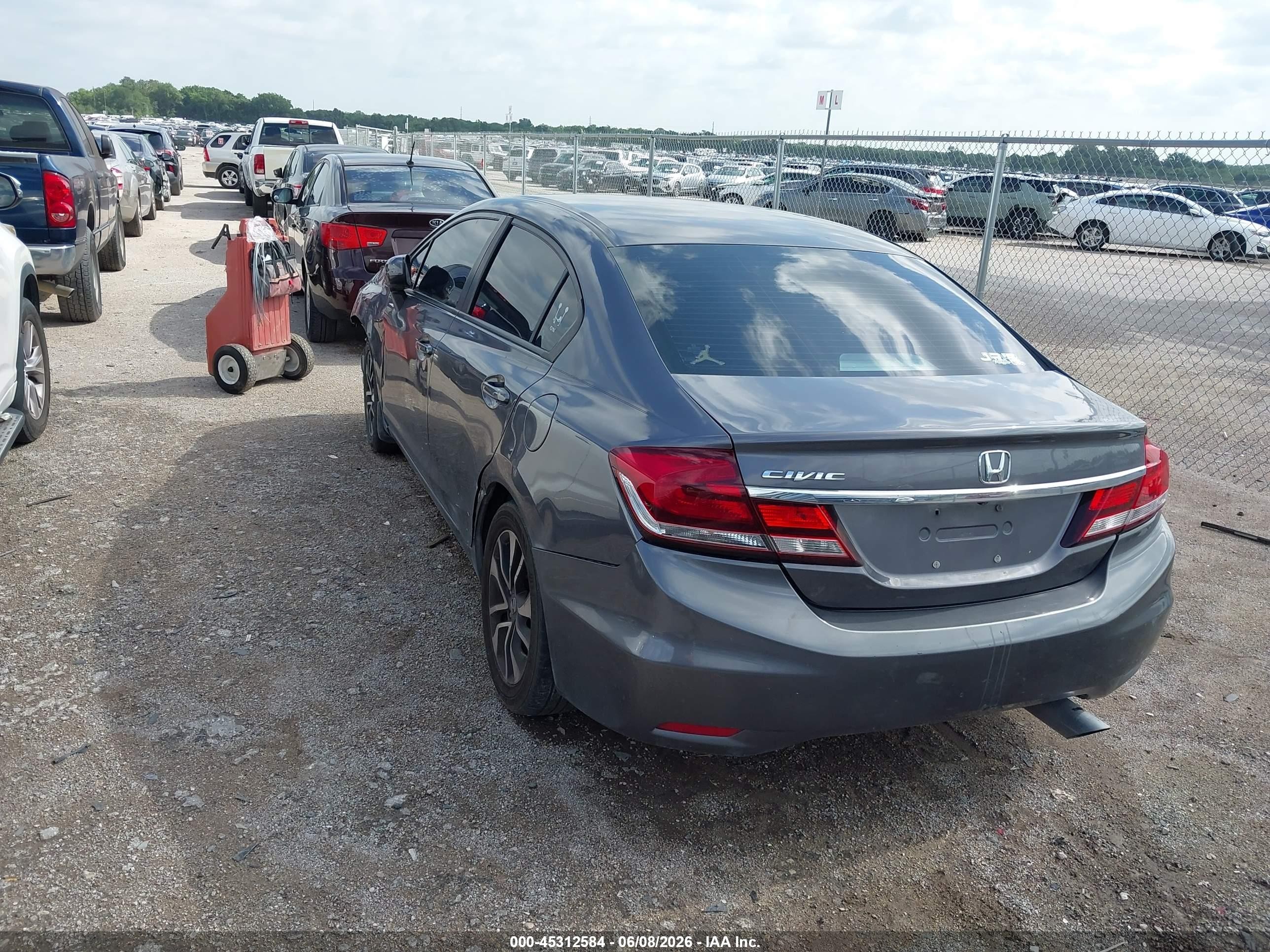2014 Honda Civic Ex Gray vin: 19XFB2F8XEE060167