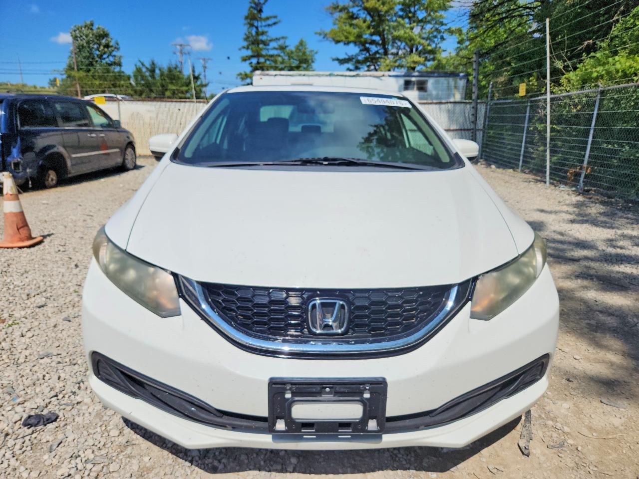 2014 Honda Civic Ex White vin: 19XFB2F8XEE060430