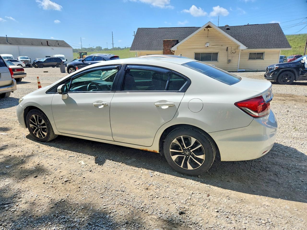2014 Honda Civic Ex White vin: 19XFB2F8XEE060430