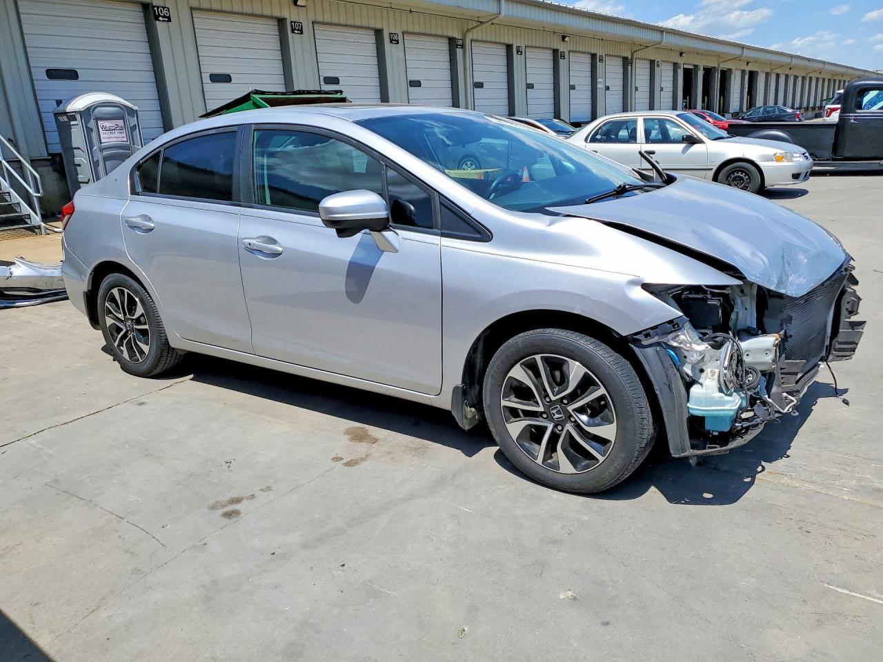 2014 Honda Civic Ex Silver vin: 19XFB2F8XEE071945
