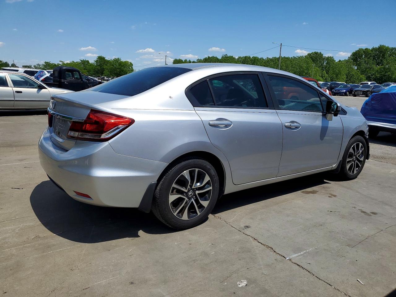 2014 Honda Civic Ex Silver vin: 19XFB2F8XEE071945