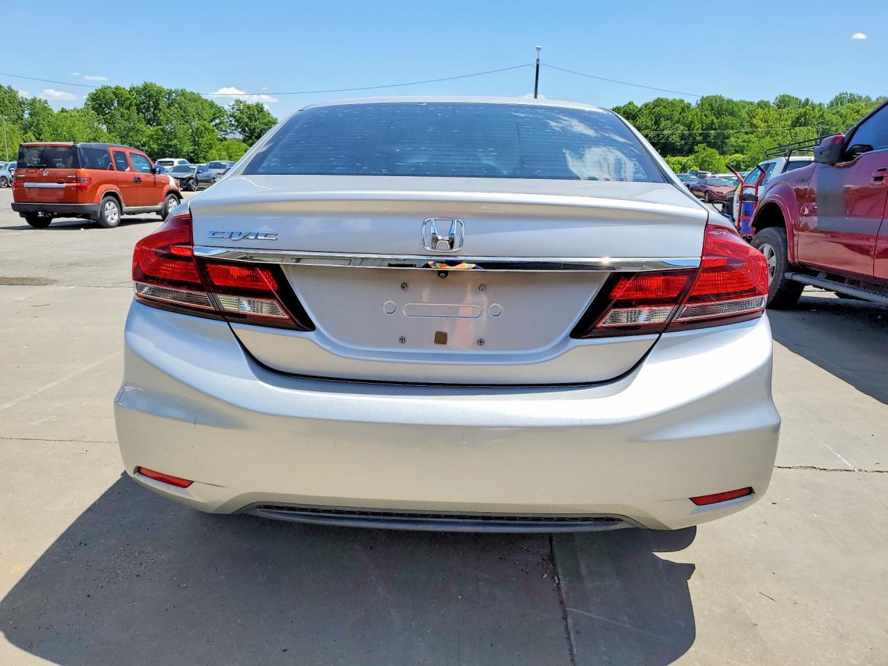 2014 Honda Civic Ex Silver vin: 19XFB2F8XEE071945