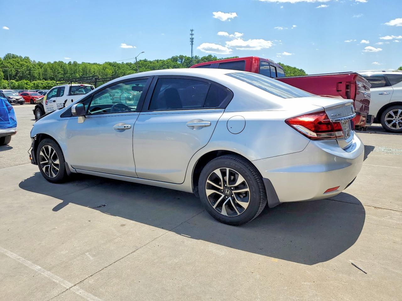 2014 Honda Civic Ex Silver vin: 19XFB2F8XEE071945