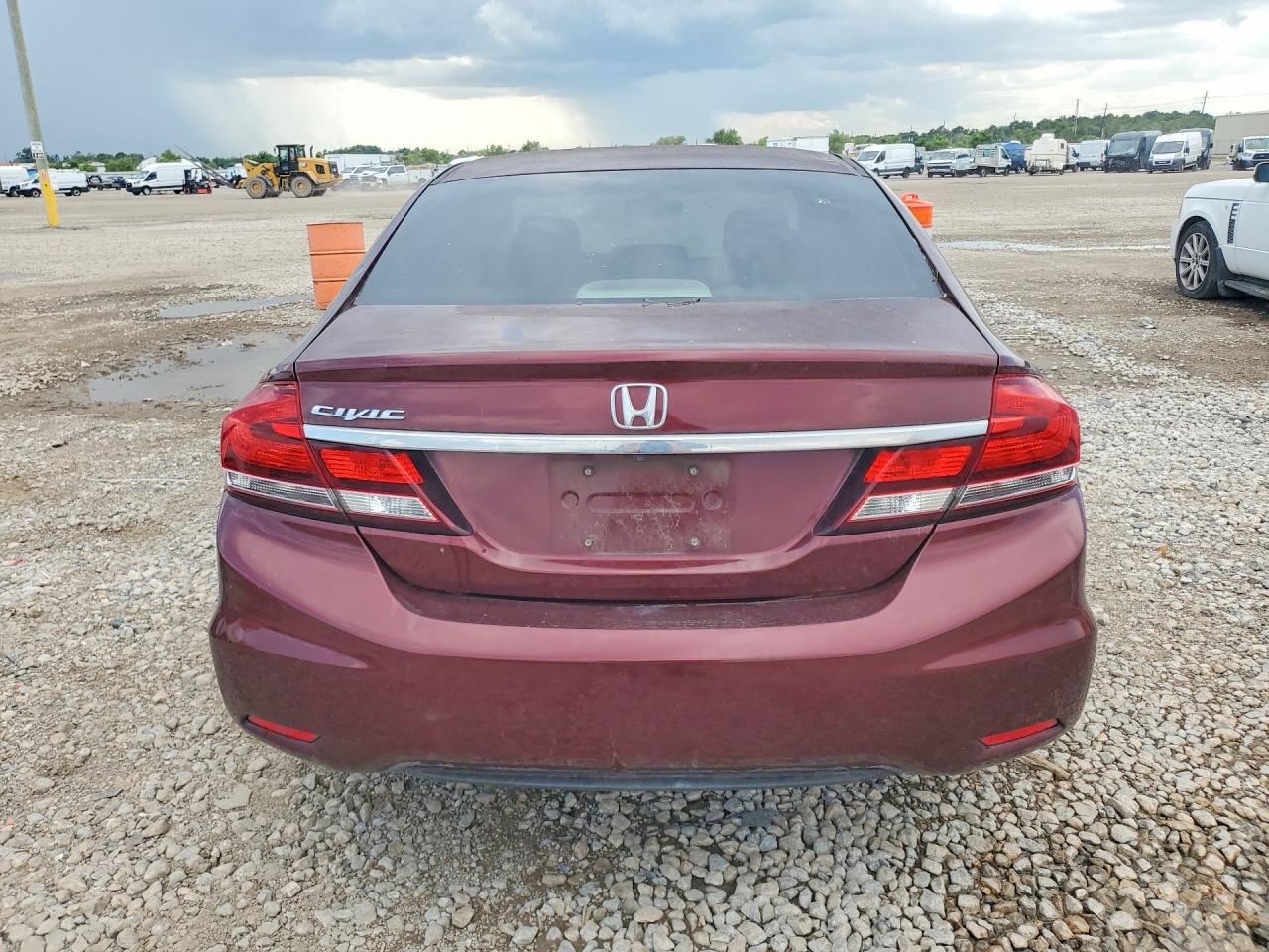 2014 Honda Civic Maroon vin: 19XFB2F8XEE073193