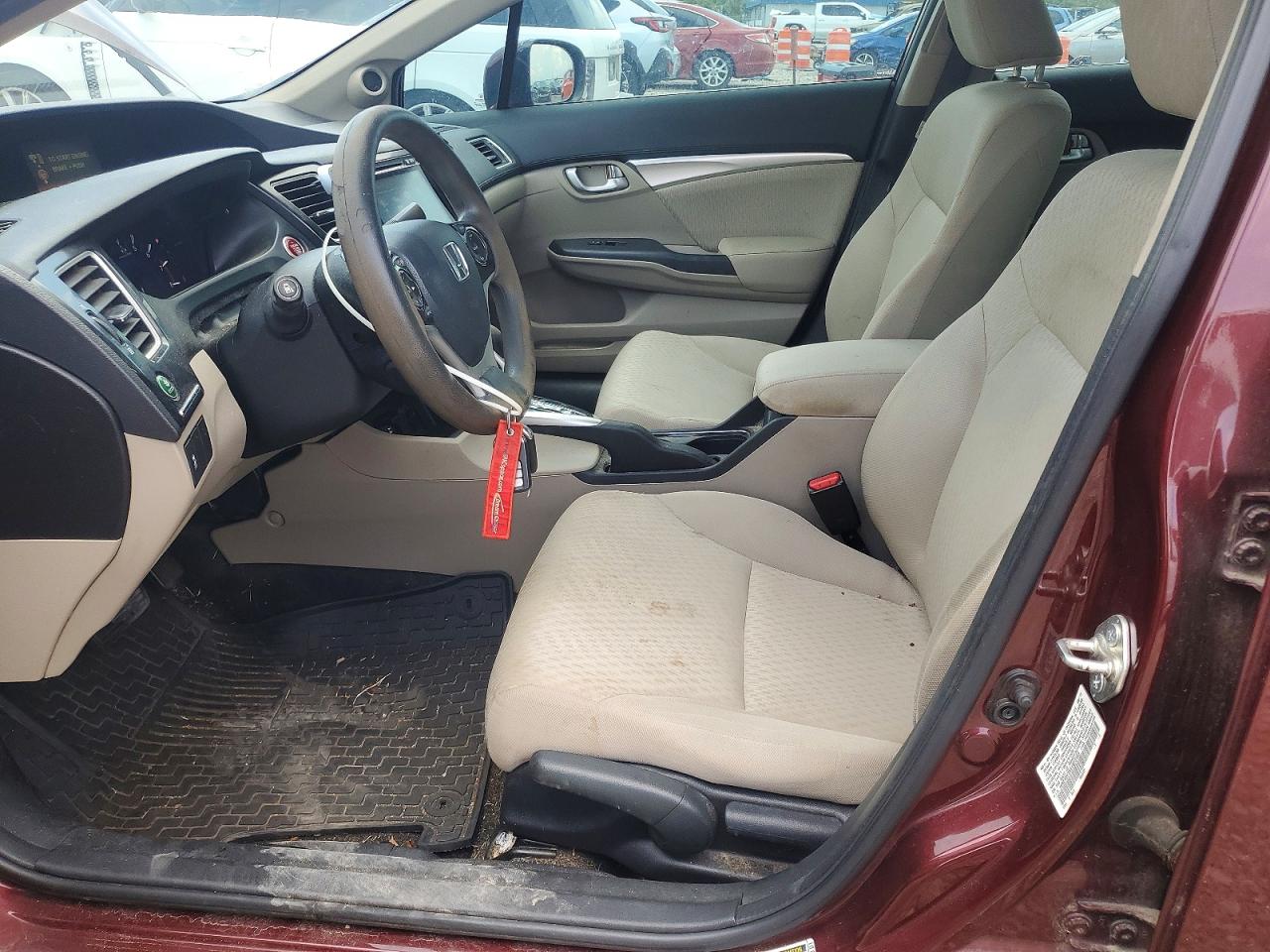 2014 Honda Civic Maroon vin: 19XFB2F8XEE073193
