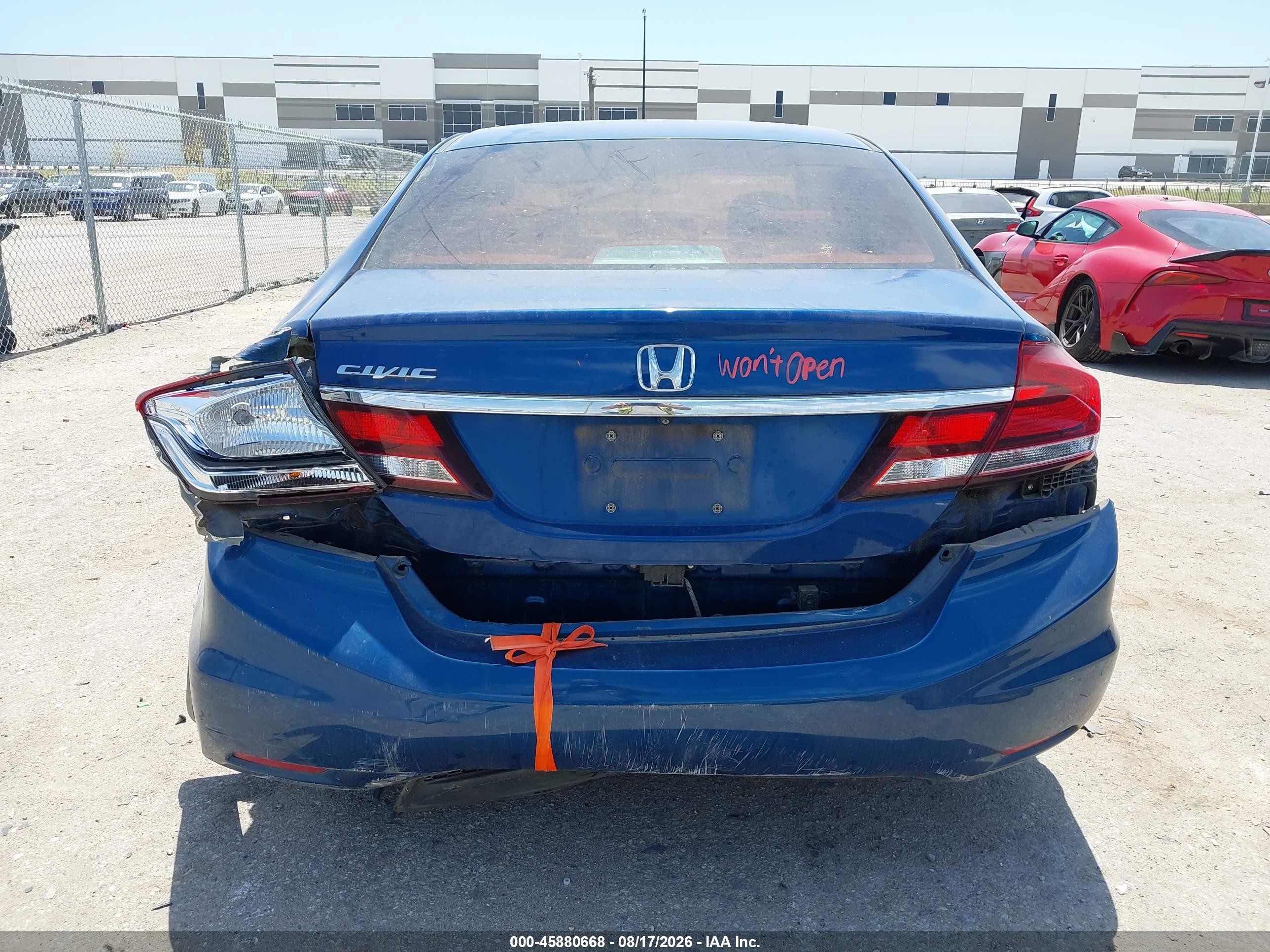 2014 Honda Civic Ex Blue vin: 19XFB2F8XEE079818