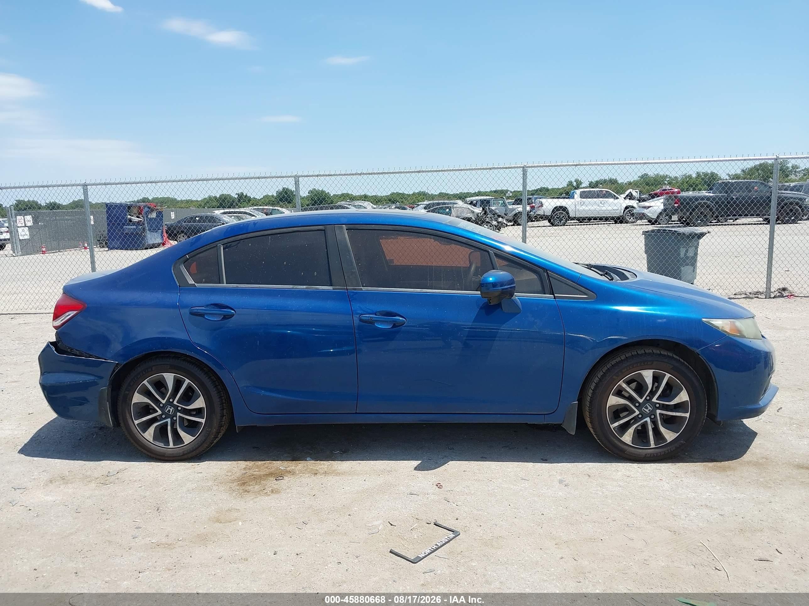 2014 Honda Civic Ex Blue vin: 19XFB2F8XEE079818