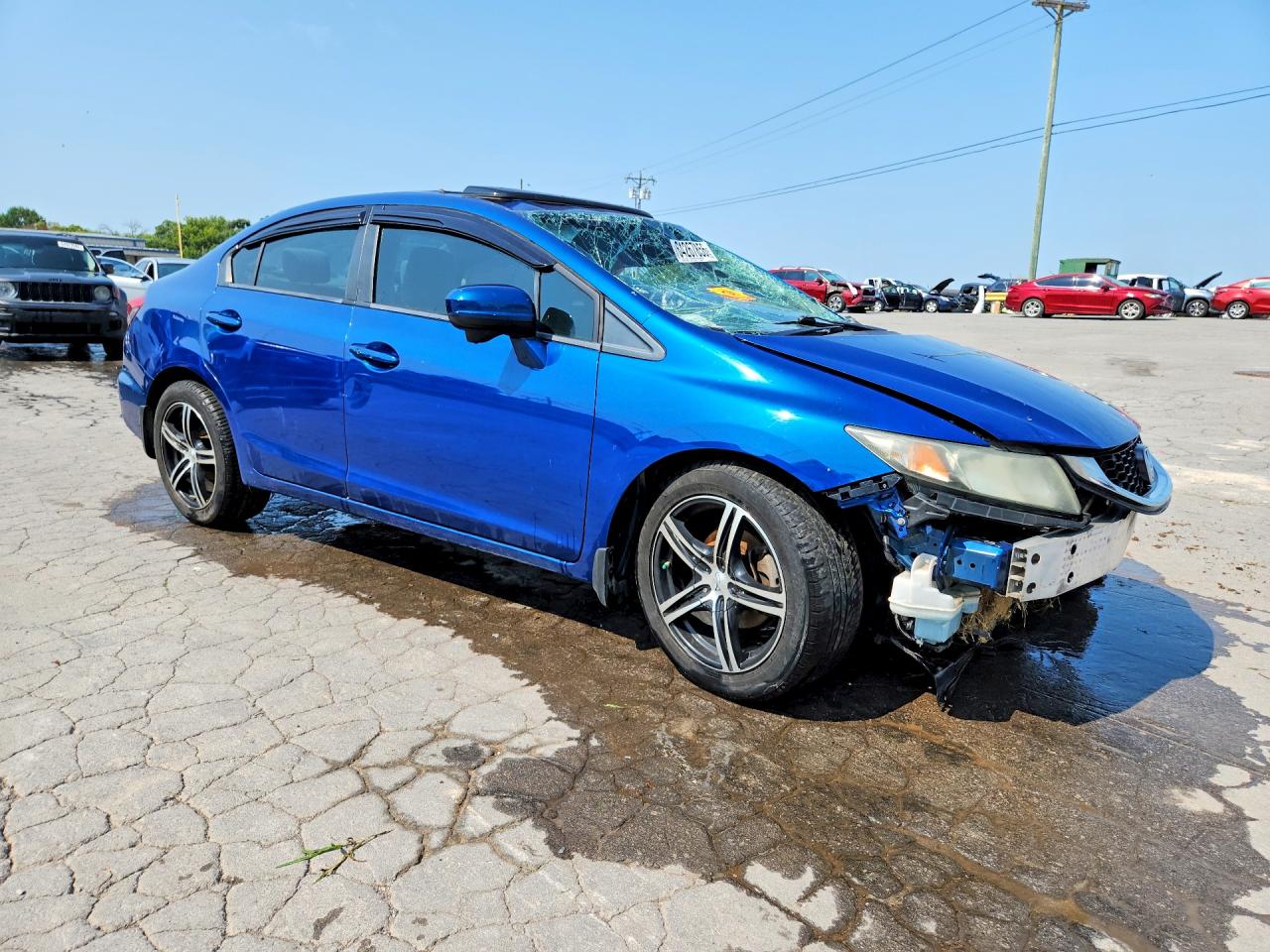 2014 Honda Civic Ex Blue vin: 19XFB2F8XEE081780
