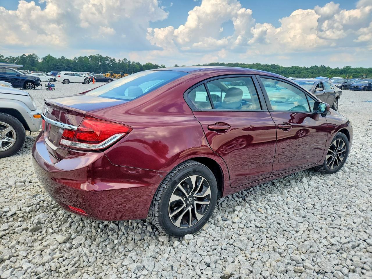 2014 Honda Civic Ex Maroon vin: 19XFB2F8XEE219673