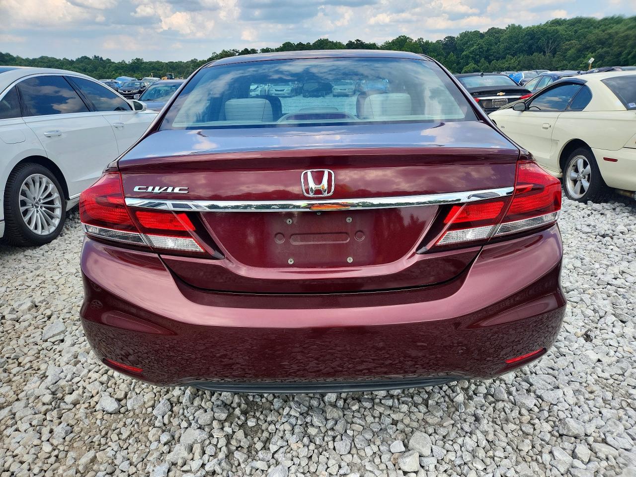 2014 Honda Civic Ex Maroon vin: 19XFB2F8XEE219673
